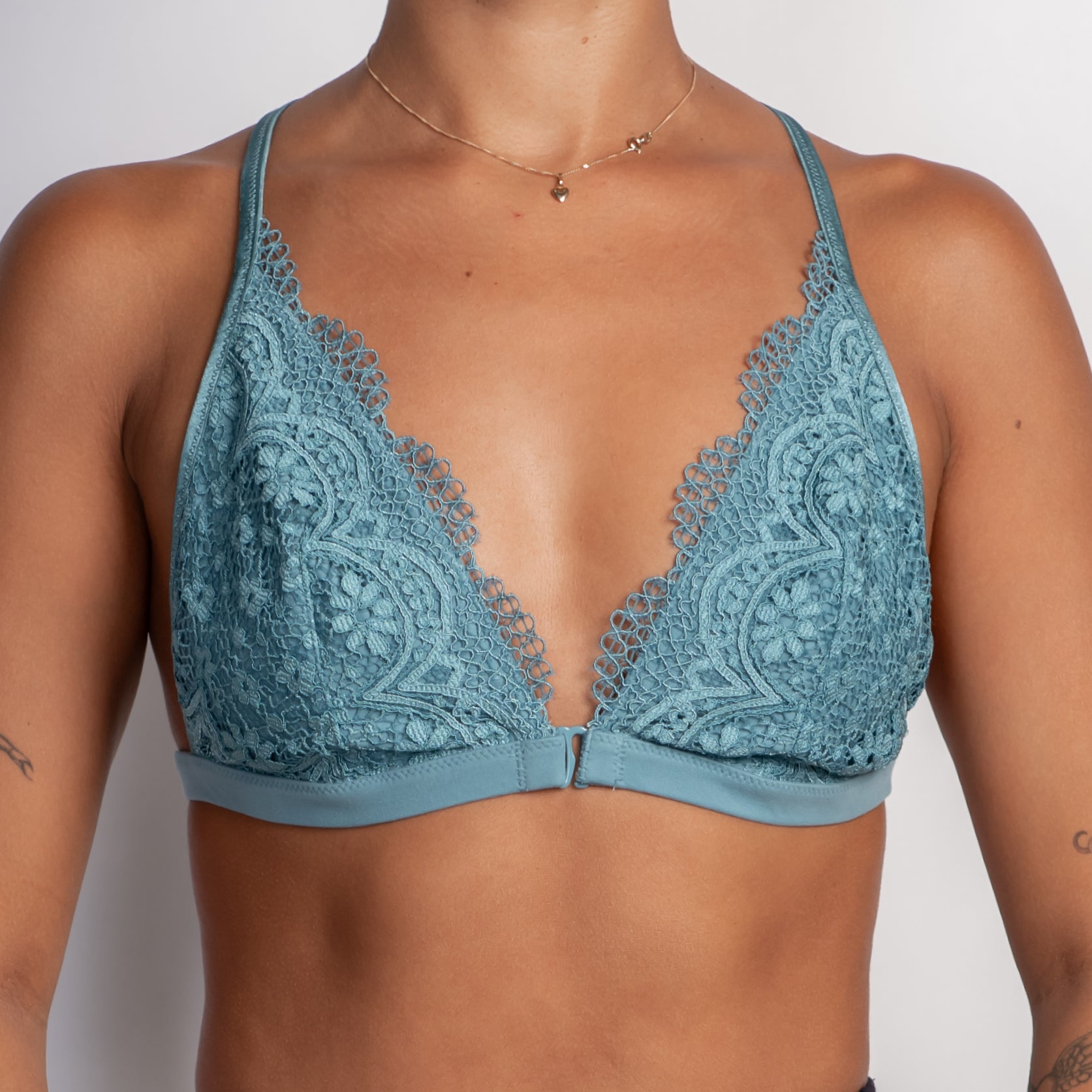 TEAL LACE BRALETTE
