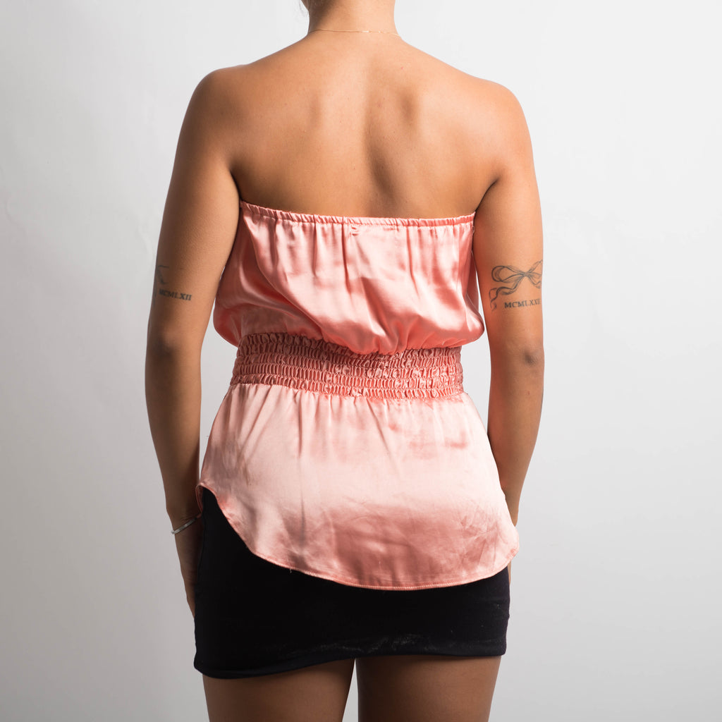 PEACH STRAPLESS TOP