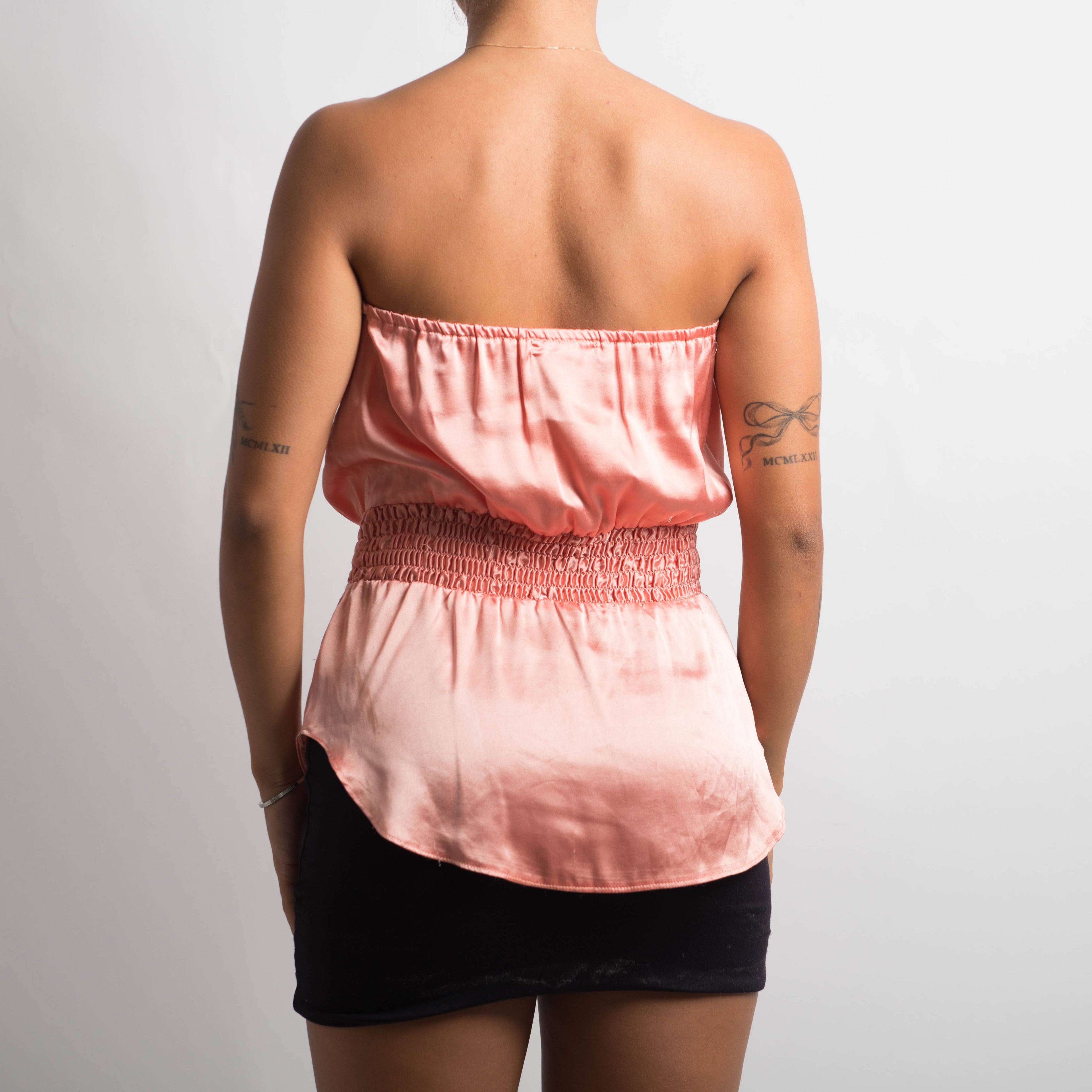 PEACH STRAPLESS TOP