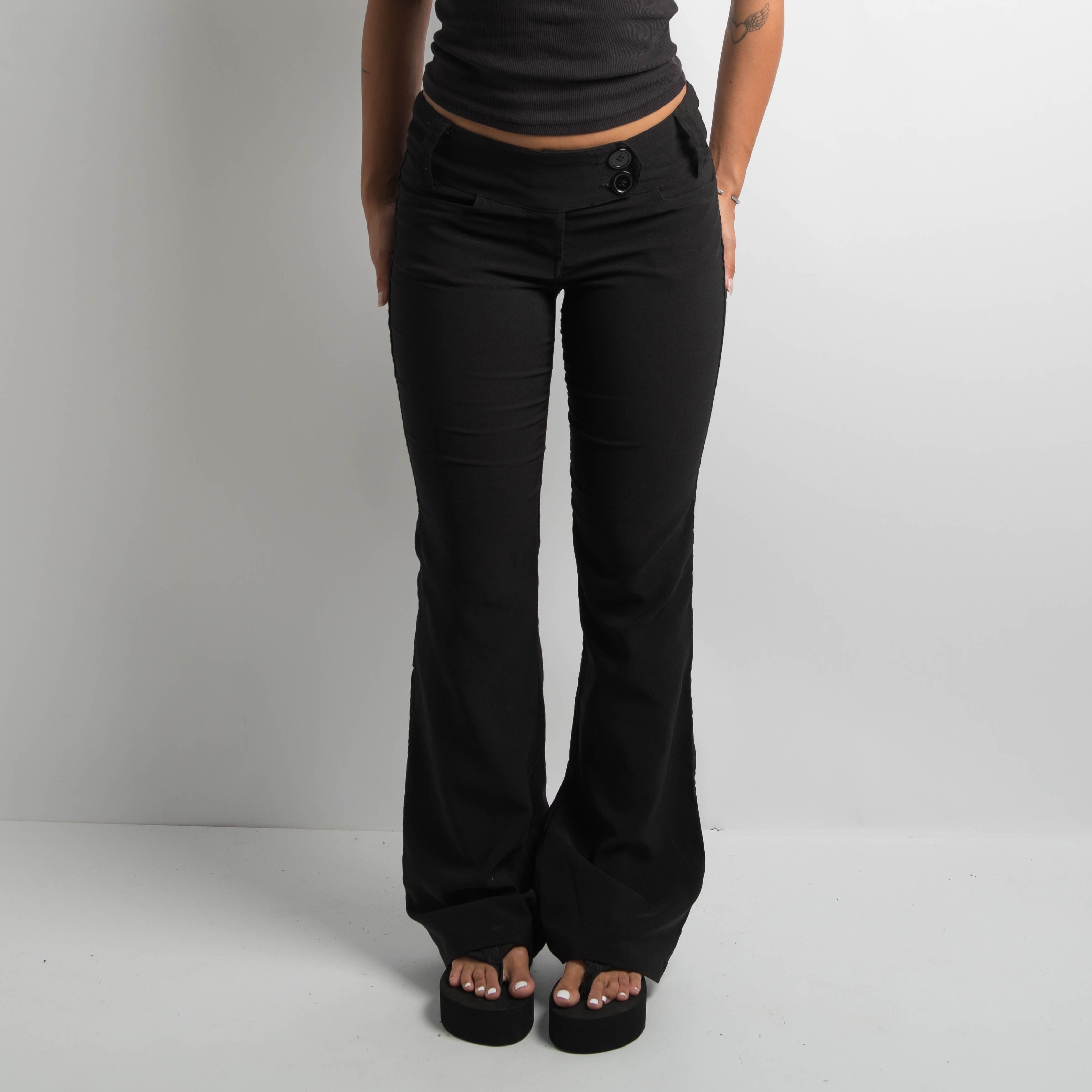 BLACK BOOTCUT PANTS