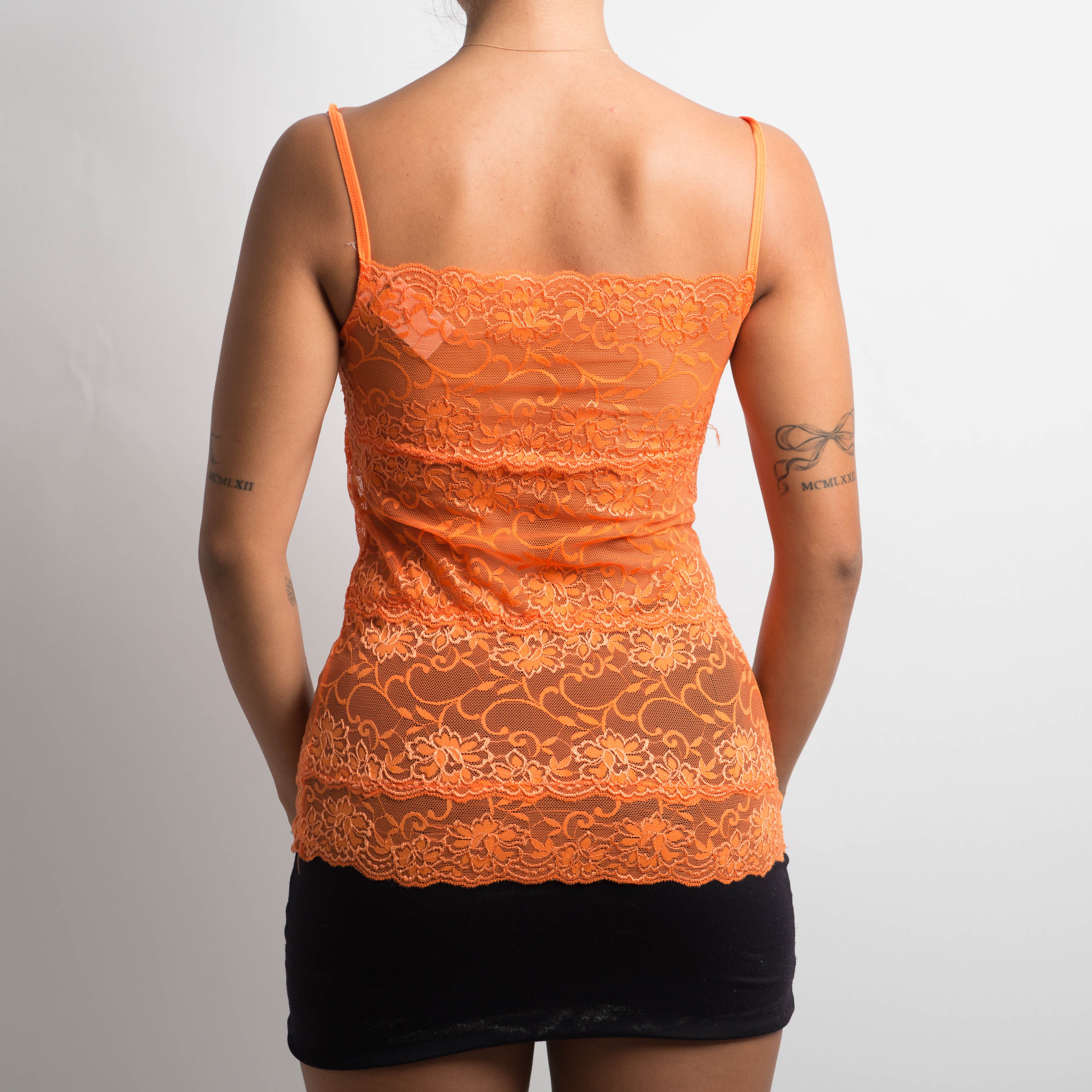 ORANGE LACE CAMISOLE