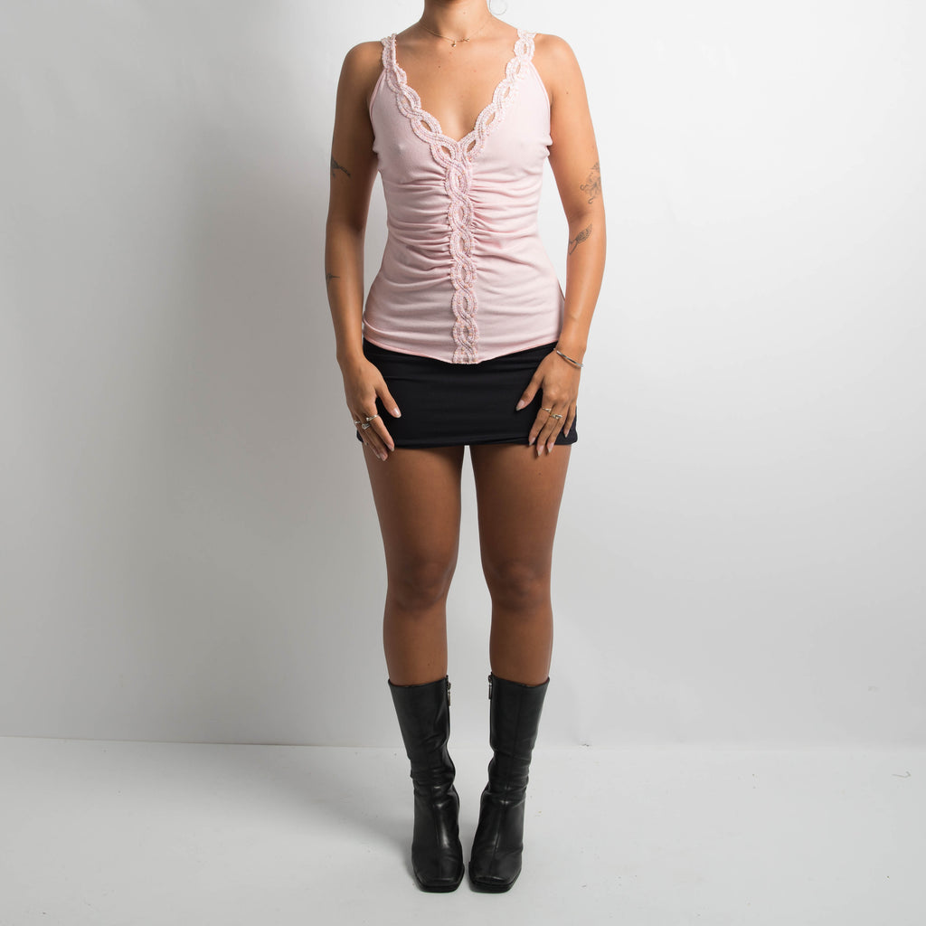 PINK SEQUIN CAMISOLE