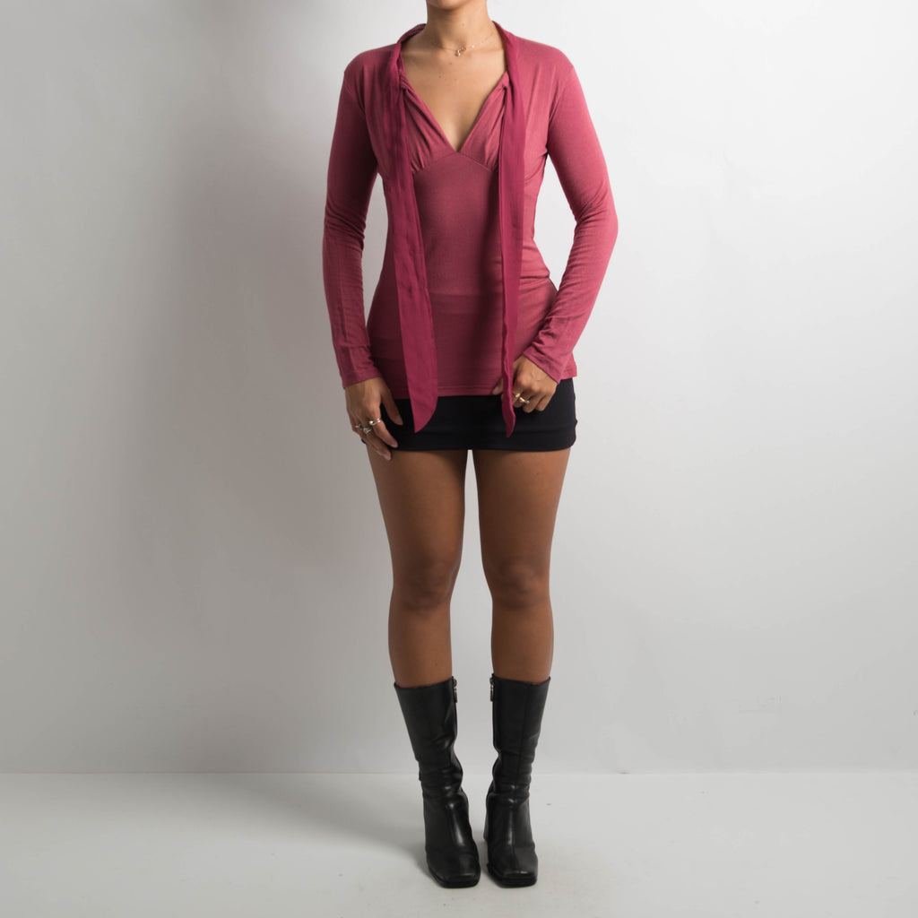 PINK LONG SLEEVE TOP