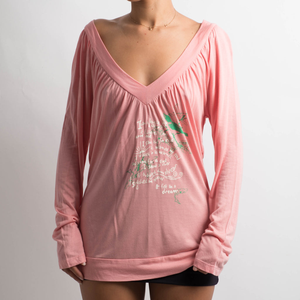 PINK LONG SLEEVE TOP