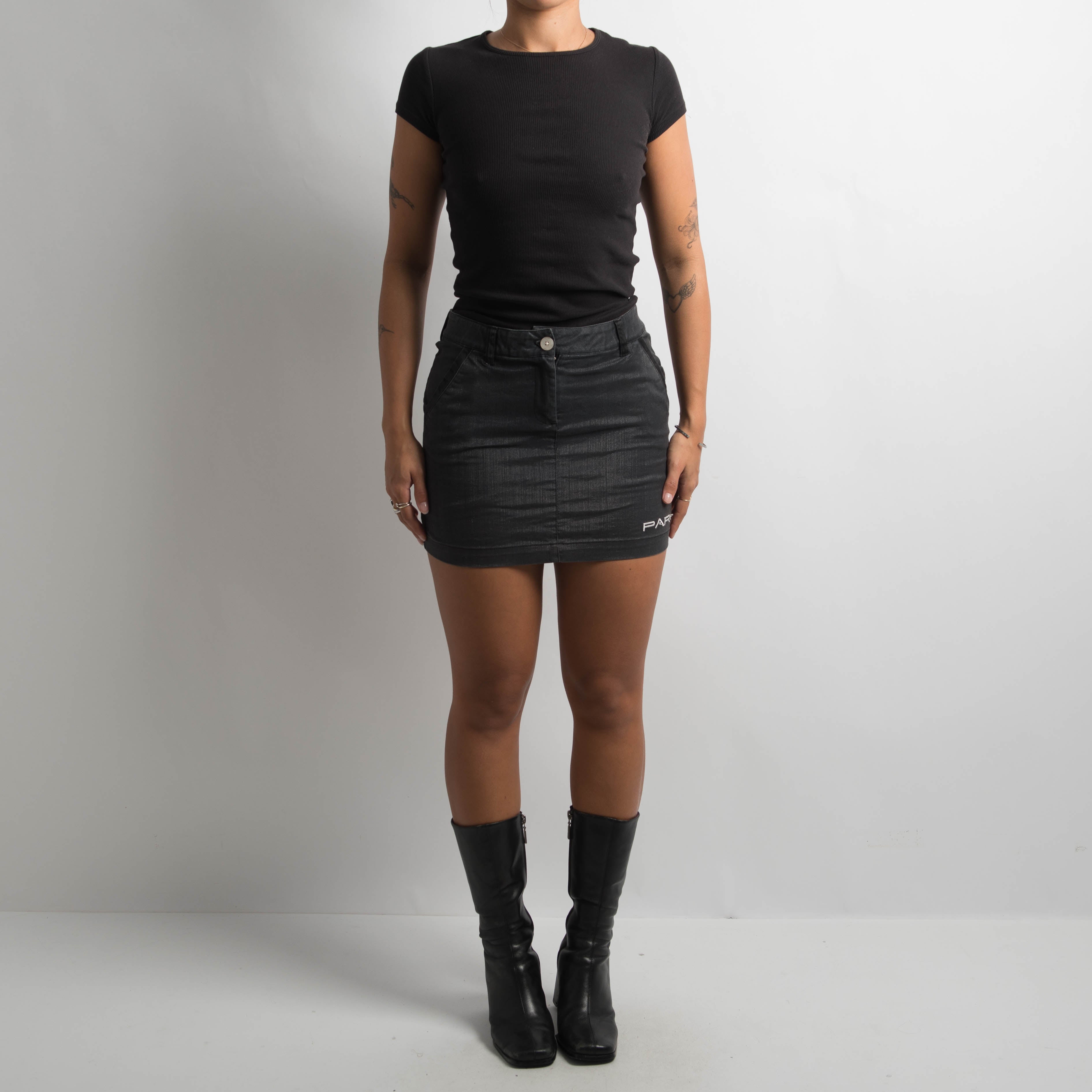 CHARCOAL MINI SKORT