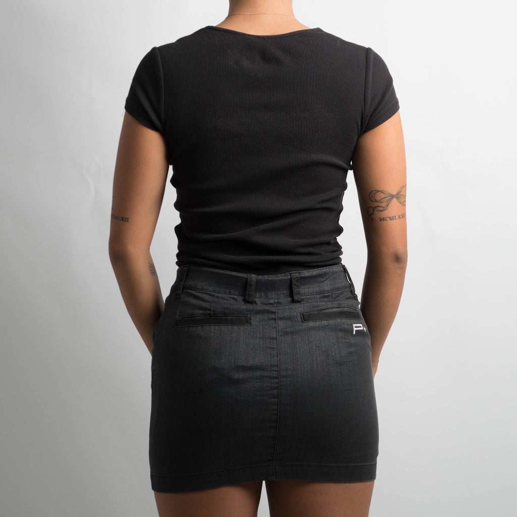 CHARCOAL MINI SKORT
