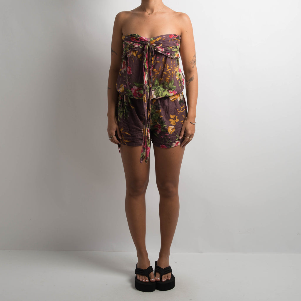 FLORAL COTTON ROMPER
