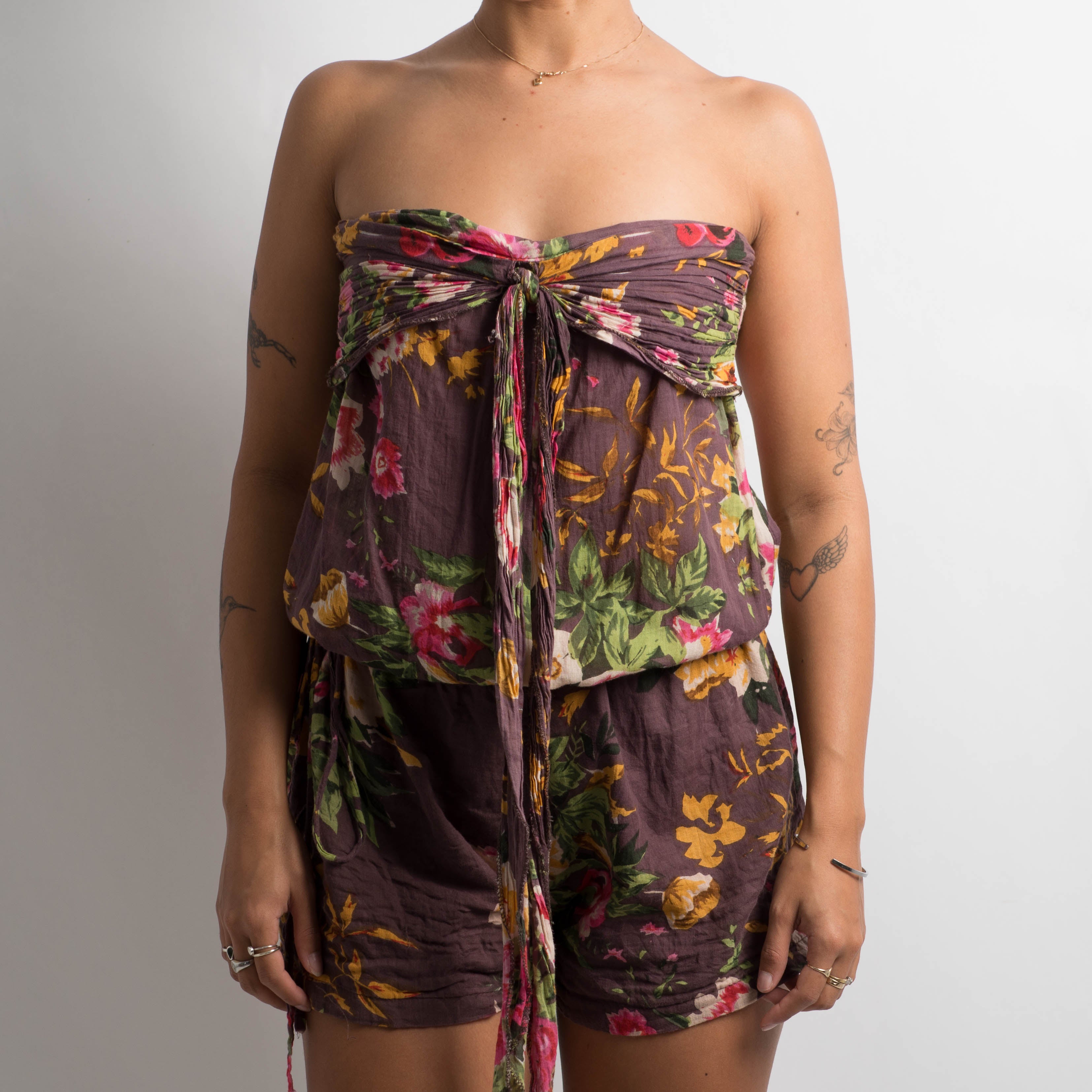 FLORAL COTTON ROMPER
