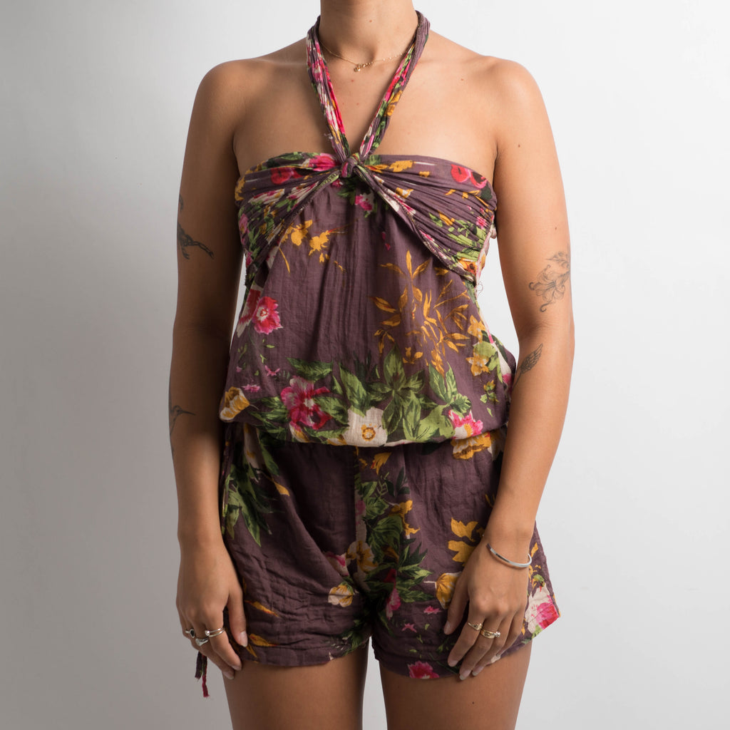 FLORAL COTTON ROMPER
