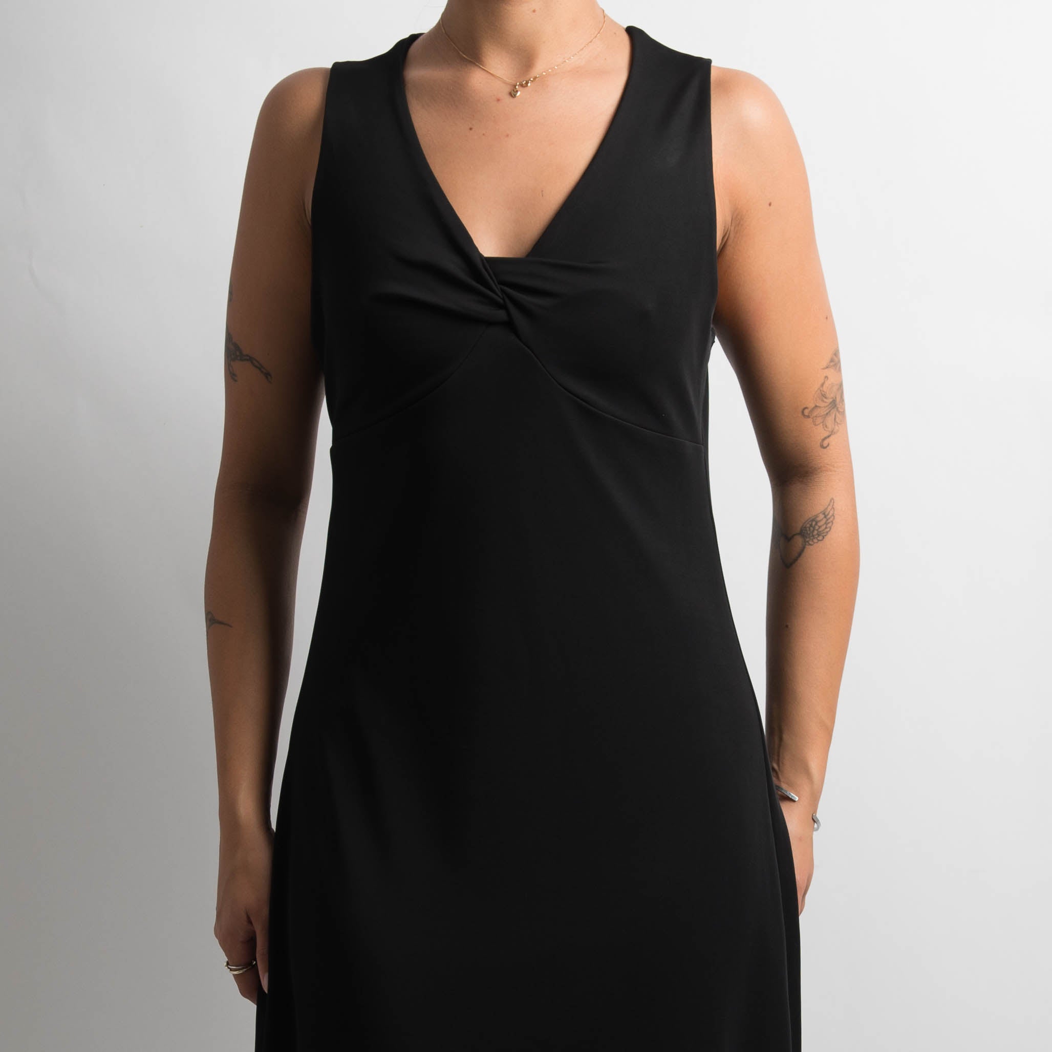 BLACK ASYMMETRIC DRESS