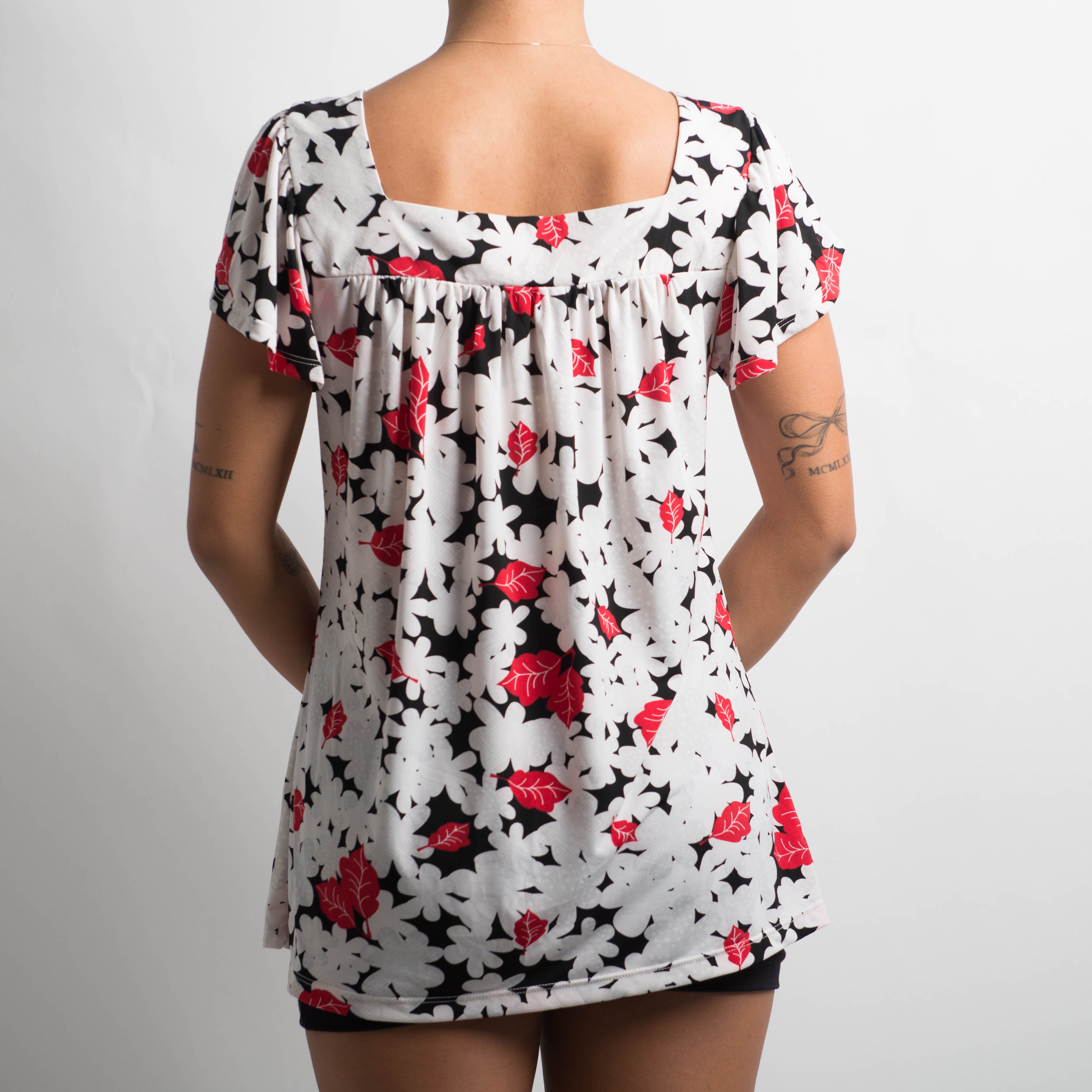 FLORAL BABYDOLL TOP
