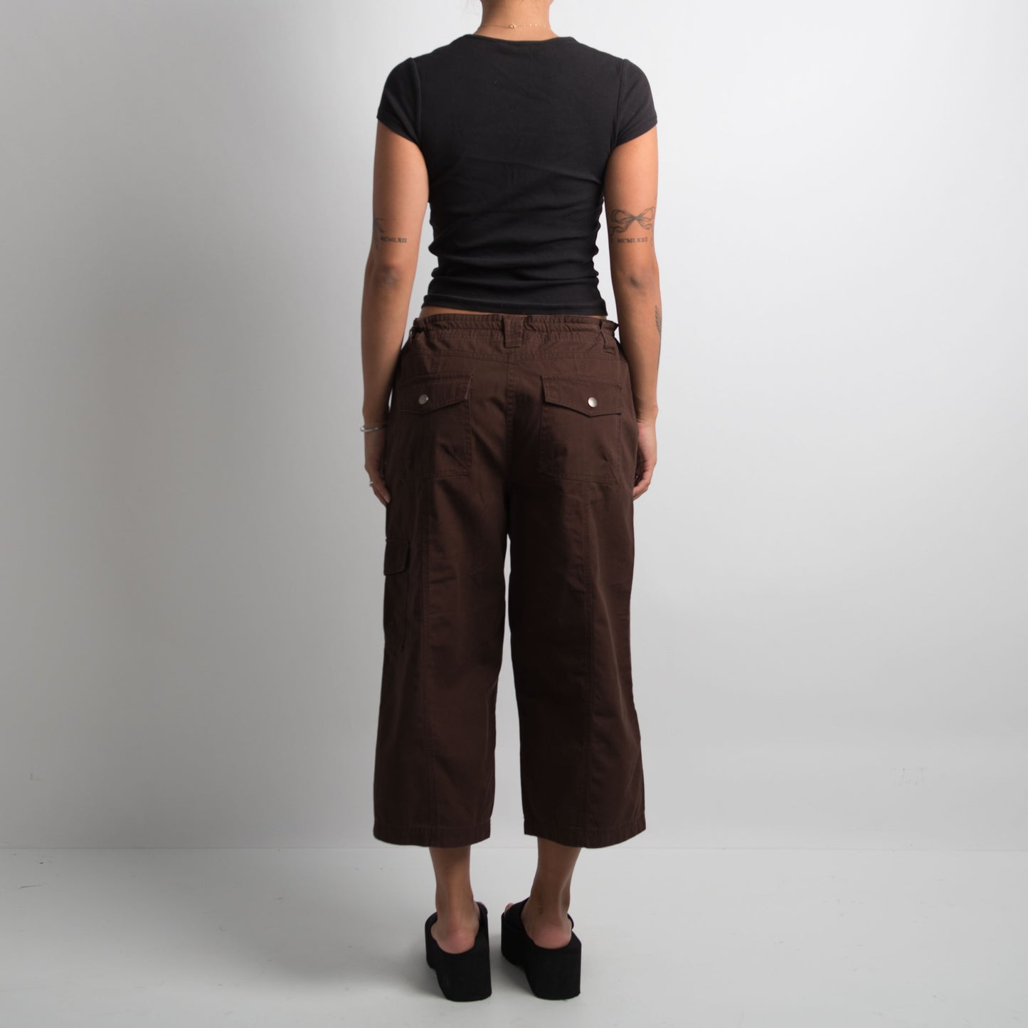 BROWN CAPRI UTILITY PANTS