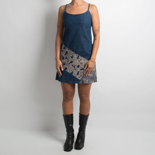 ROBE MINI EN JEAN LIGNE A