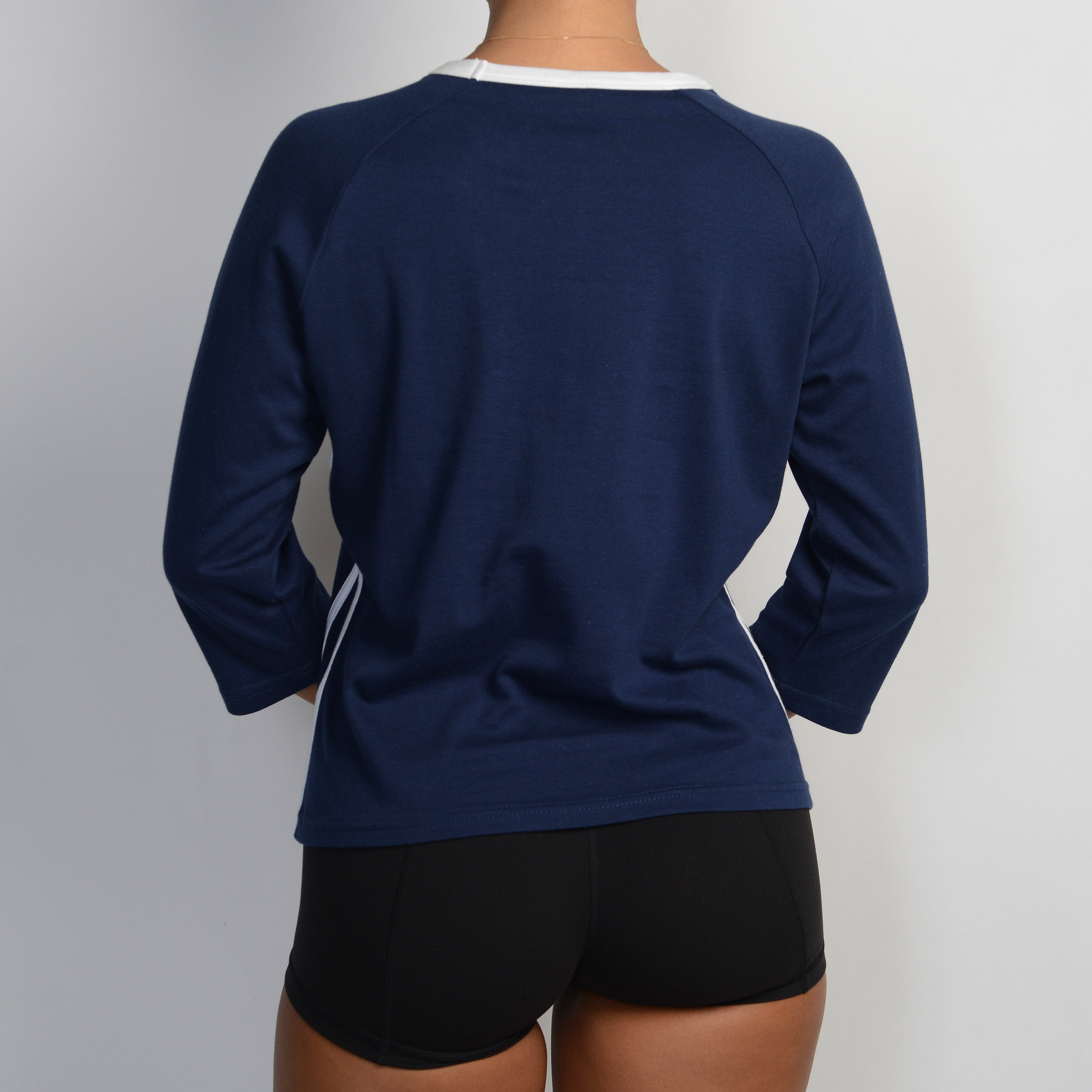 NAVY 3/4 SLEEVE SHIRT