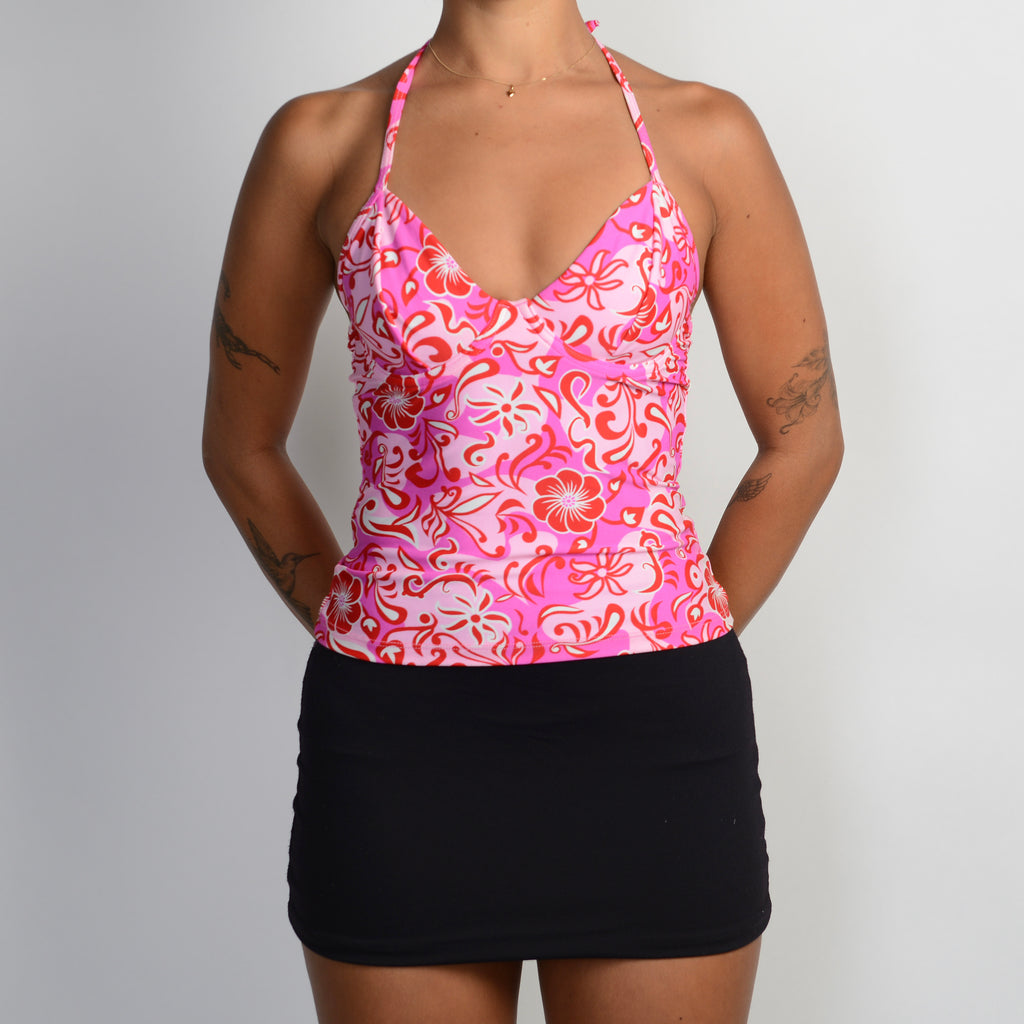 PINK UNDERWIRE TANKINI TOP