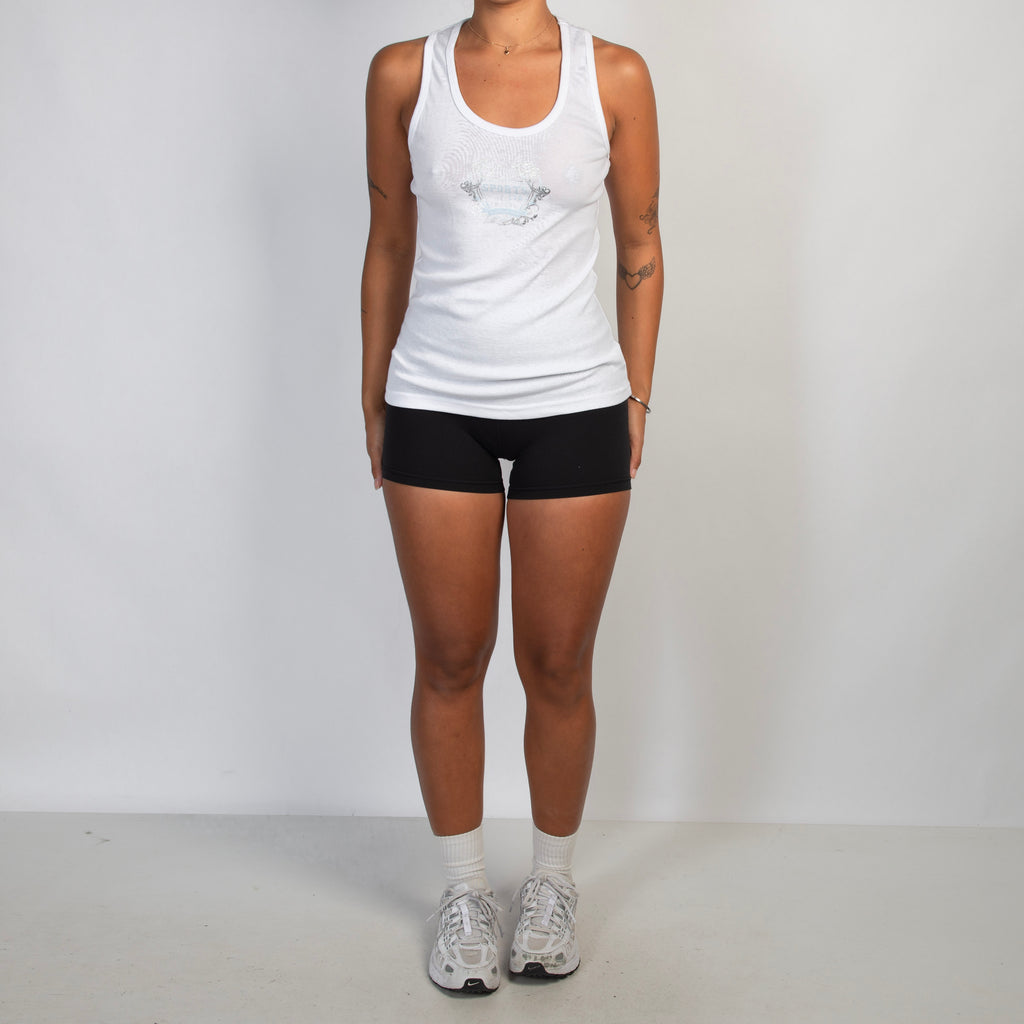 WHITE COTTON TANK TOP