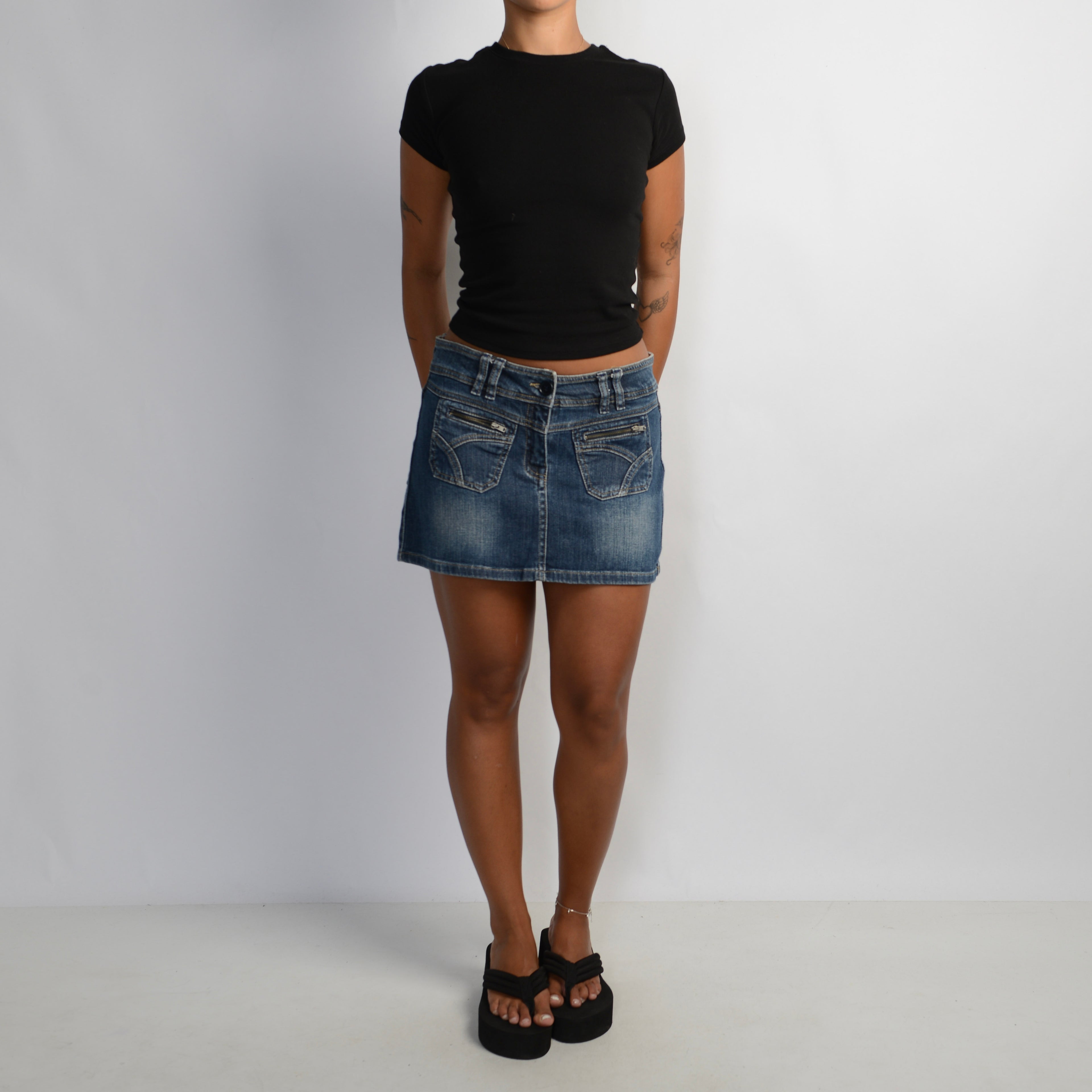 DENIM MINI SKIRT