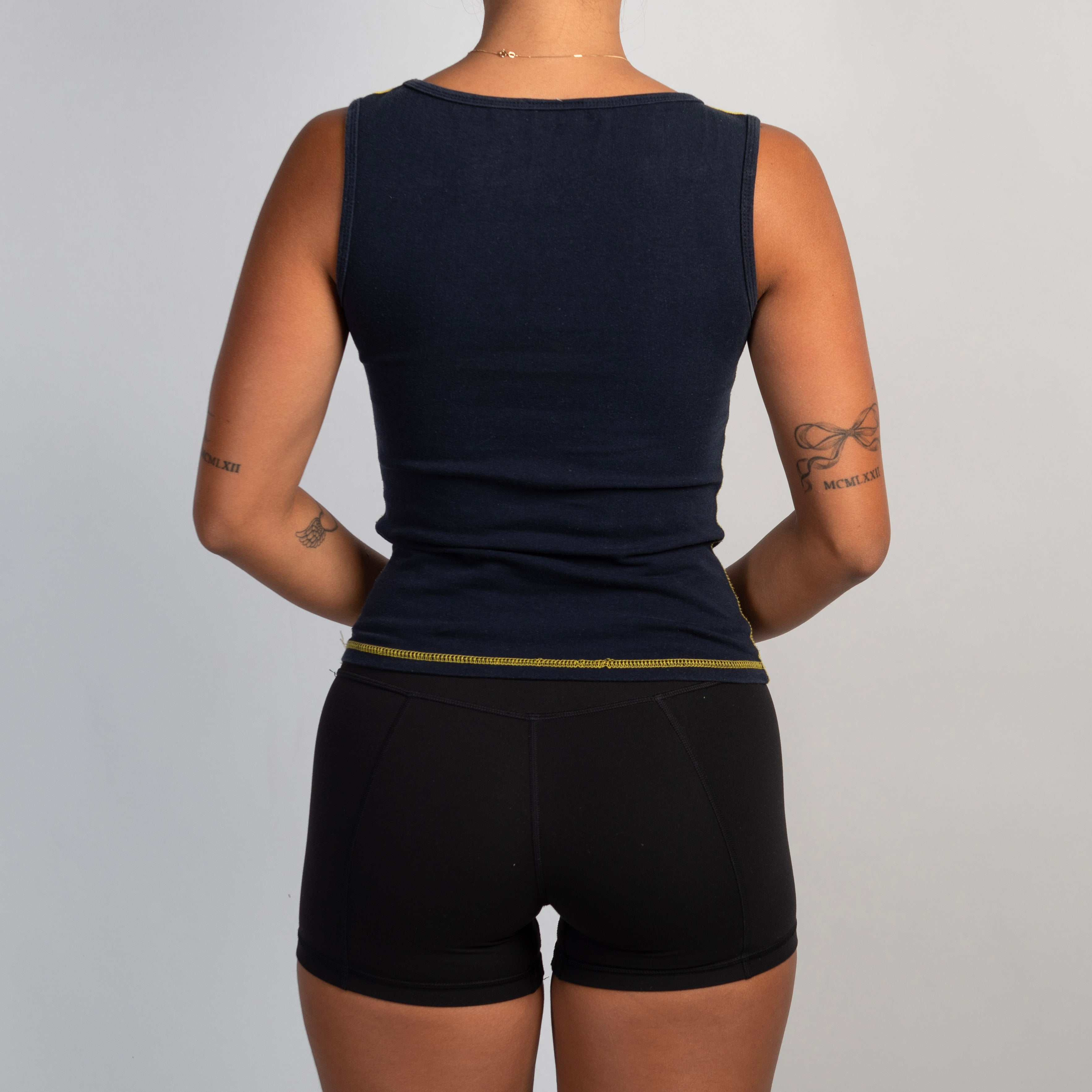 YELLOW PANEL TANK TOP