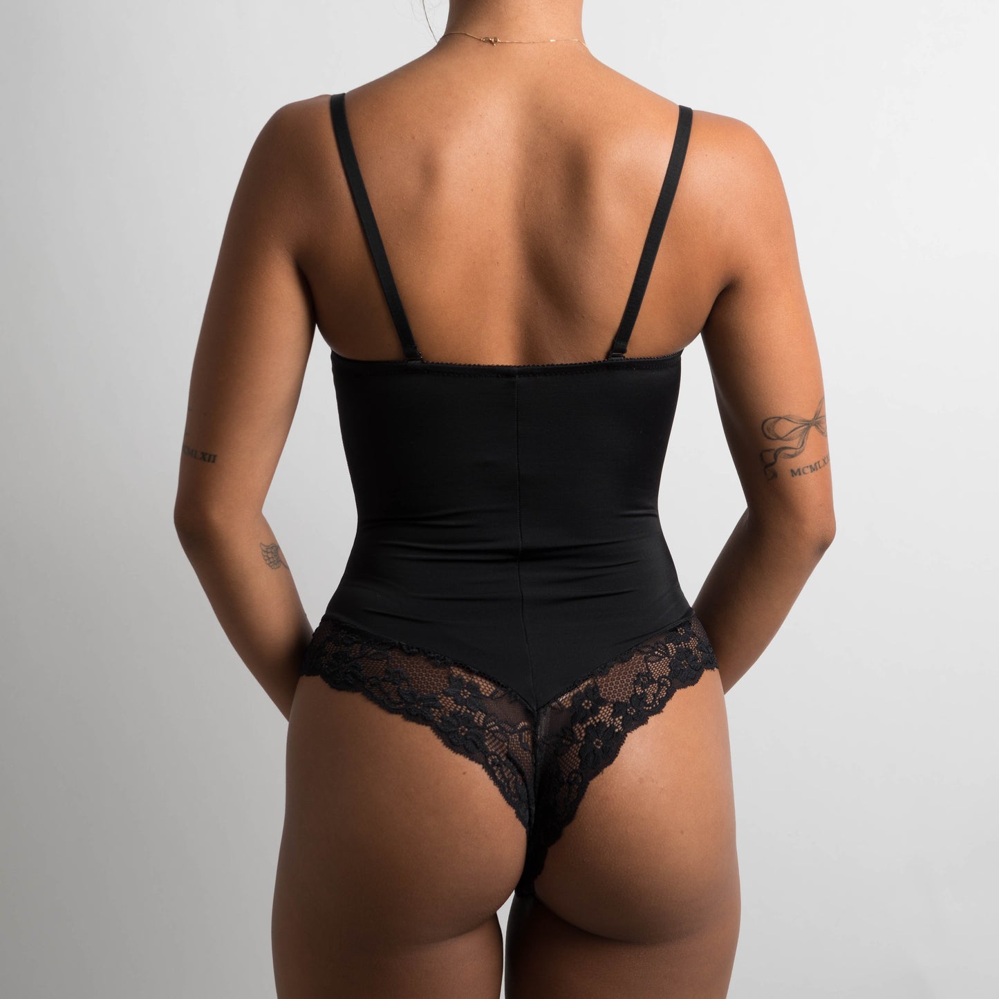 BLACK STRETCH BODYSUIT