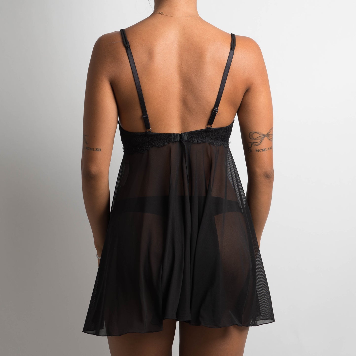 BLACK BABYDOLL DRESS