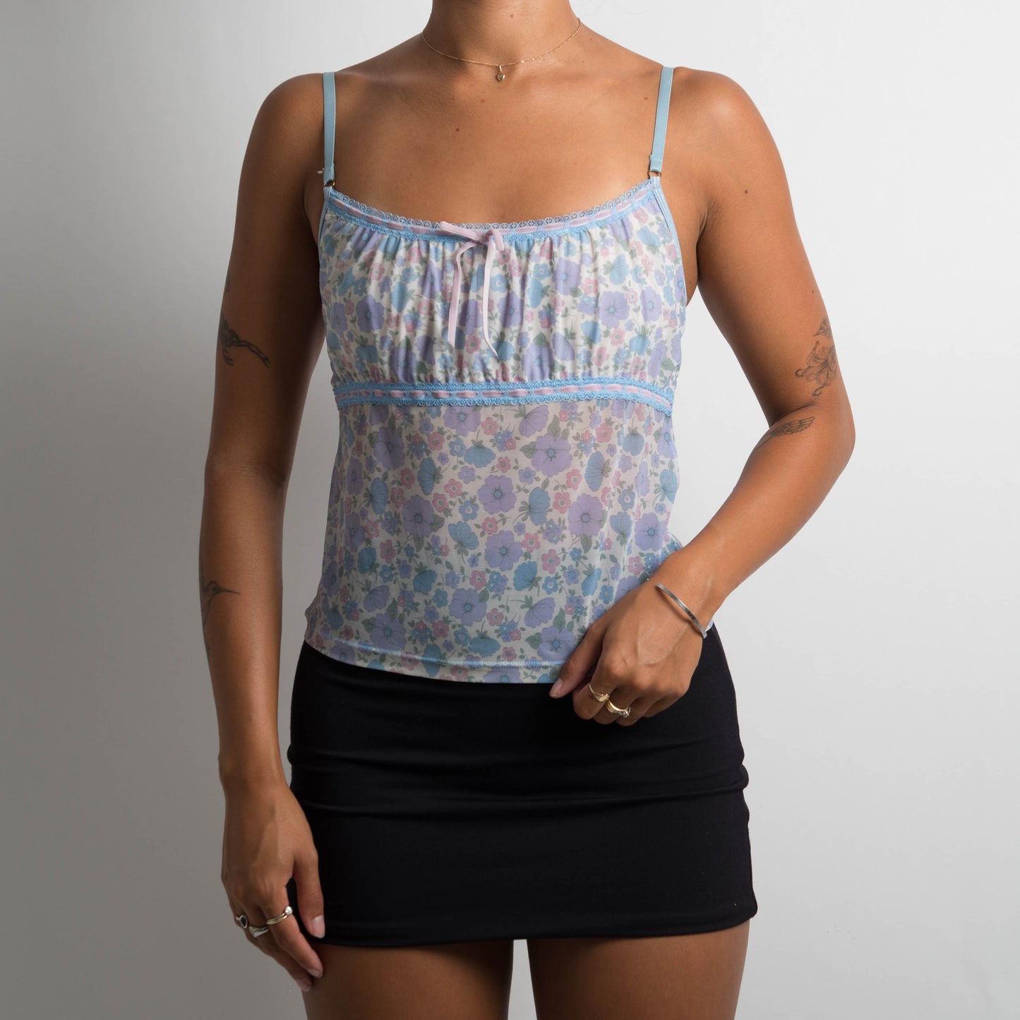 MESH MILKMAID CAMISOLE