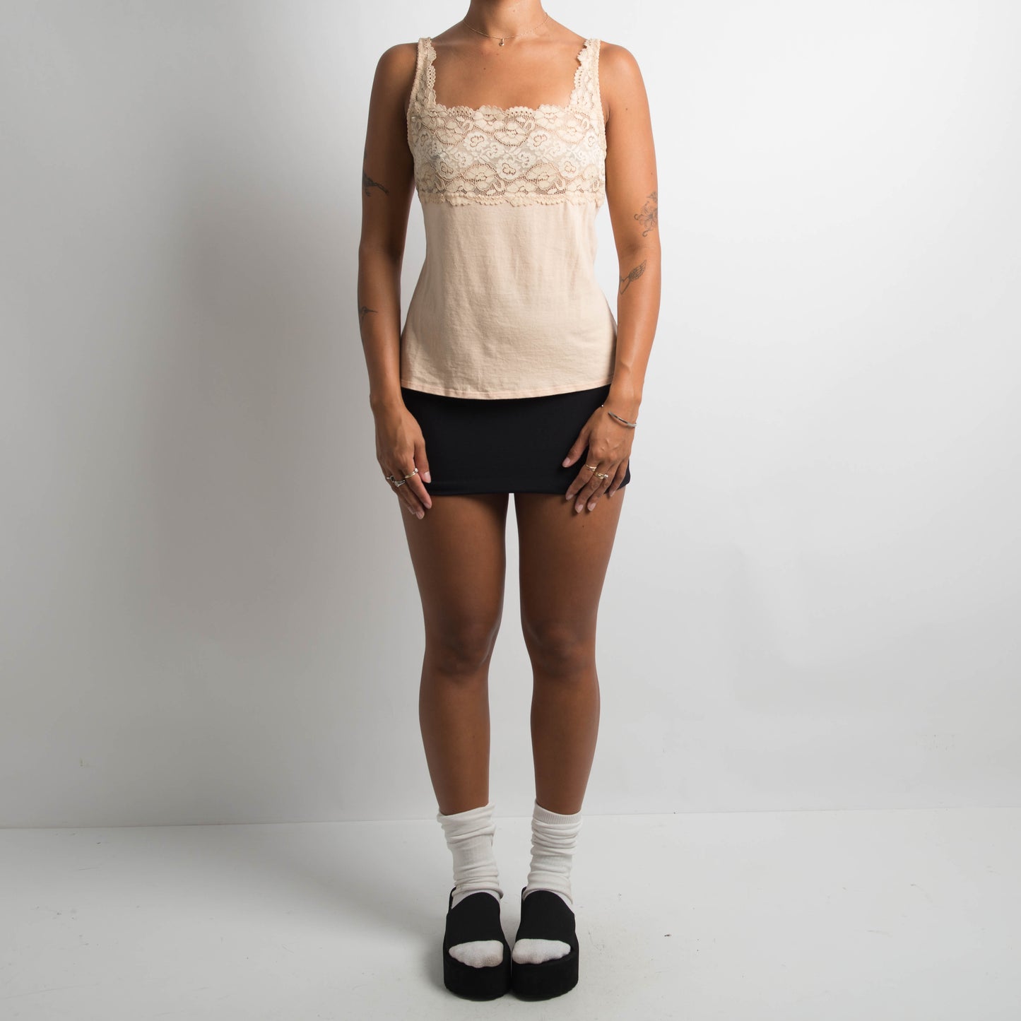 NUDE COTTON CAMISOLE