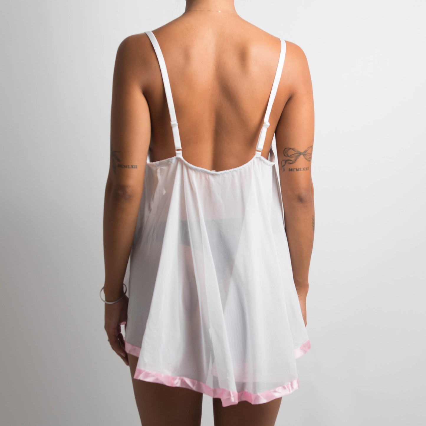 WHITE BABYDOLL CHEMISE