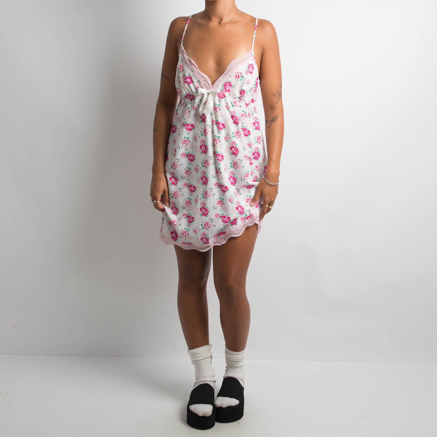 FLORAL COTTON CHEMISE