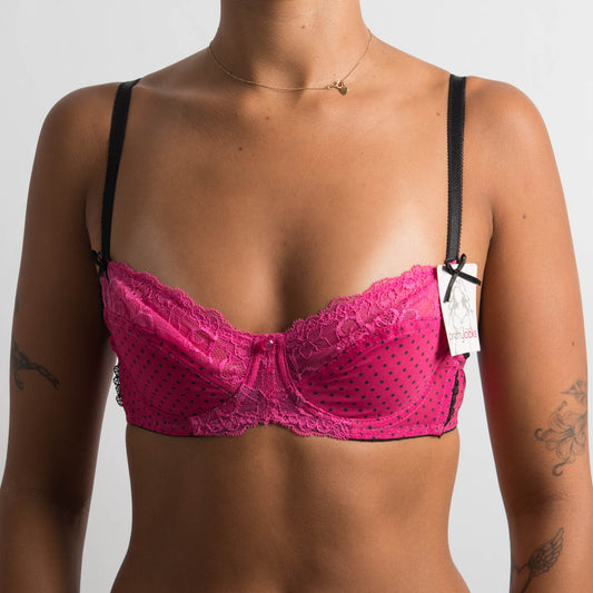 PINK POLKA DOT BRA - 10A