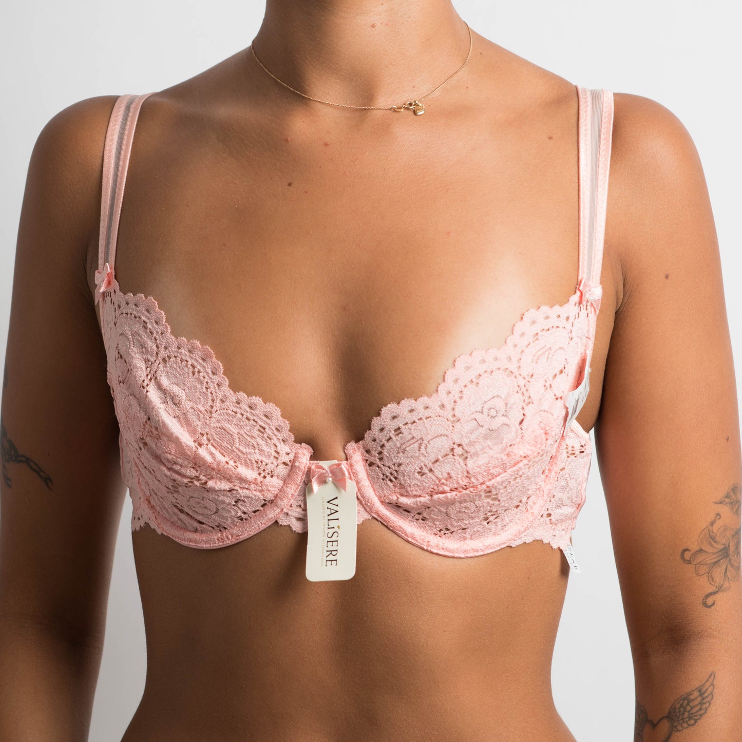 PEACH LACE BRA - 10B