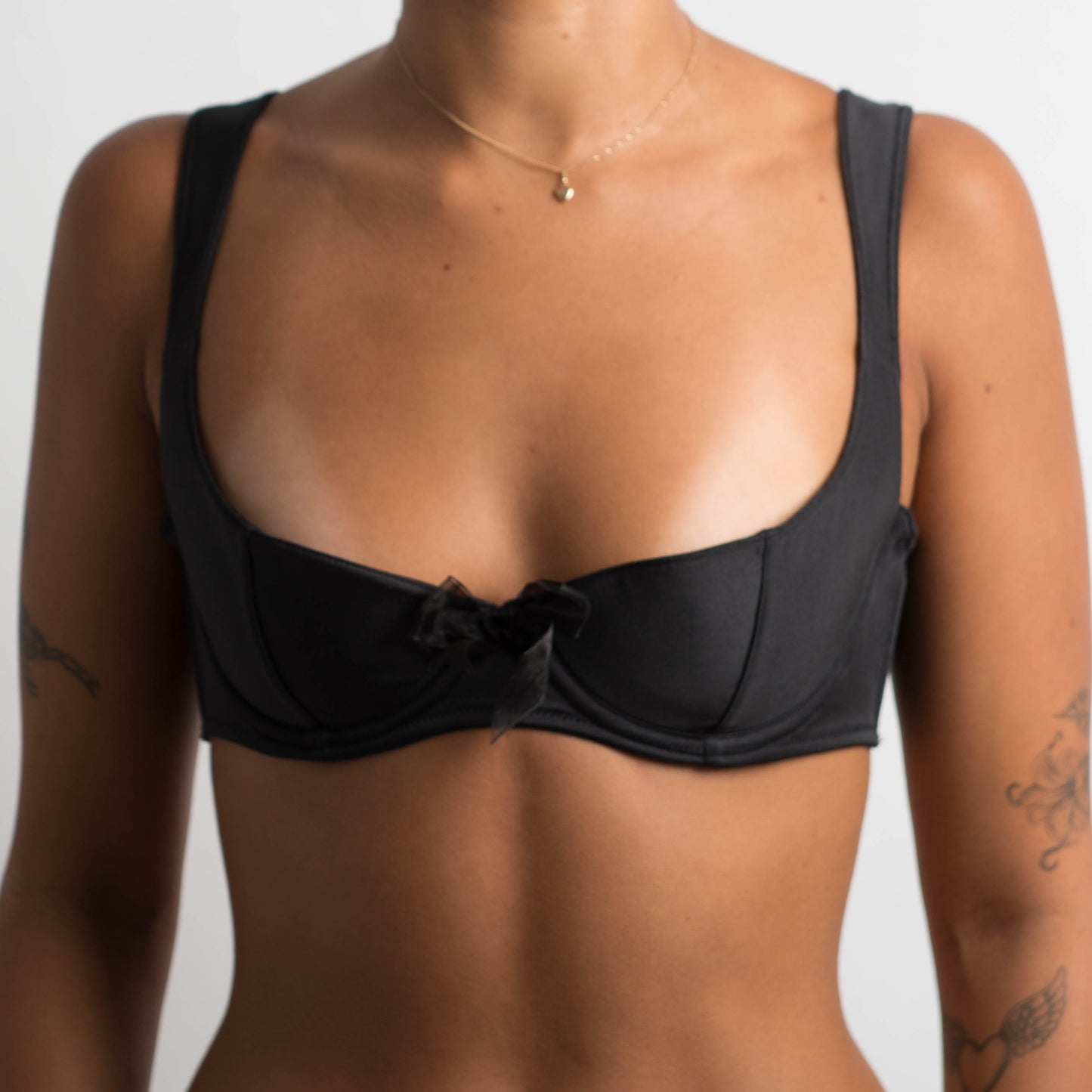 BLACK BALCONETTE BRA - 10B