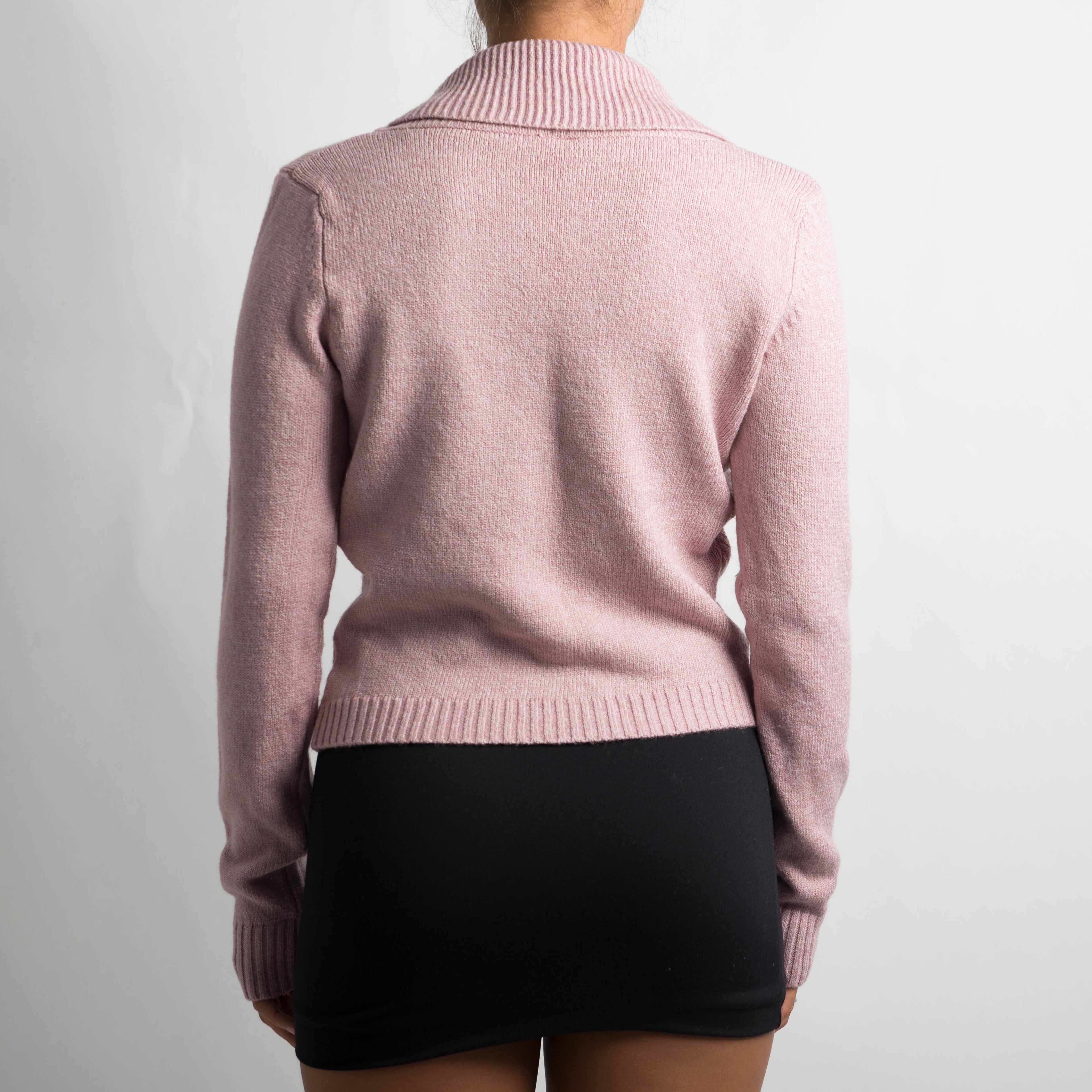 DUSTY PINK KNIT CARDIGAN