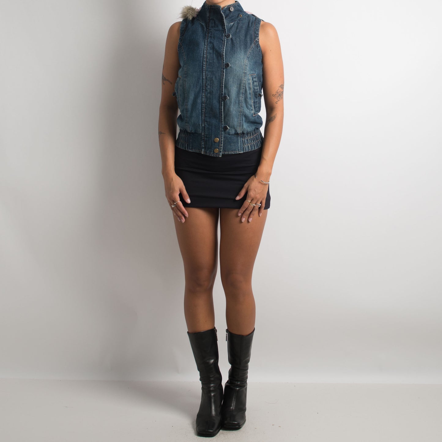 GILET DOUDOUNE EN DENIM