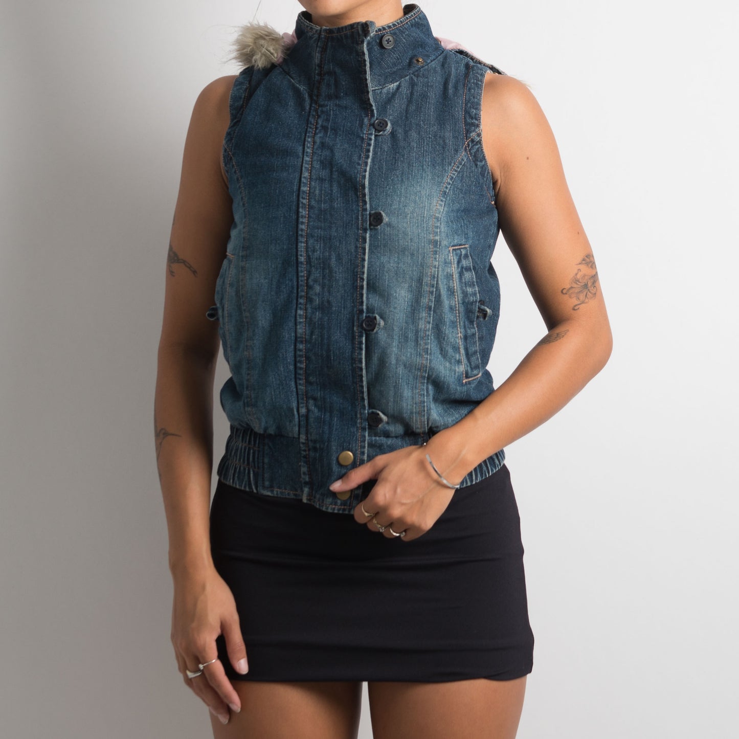 GILET DOUDOUNE EN DENIM