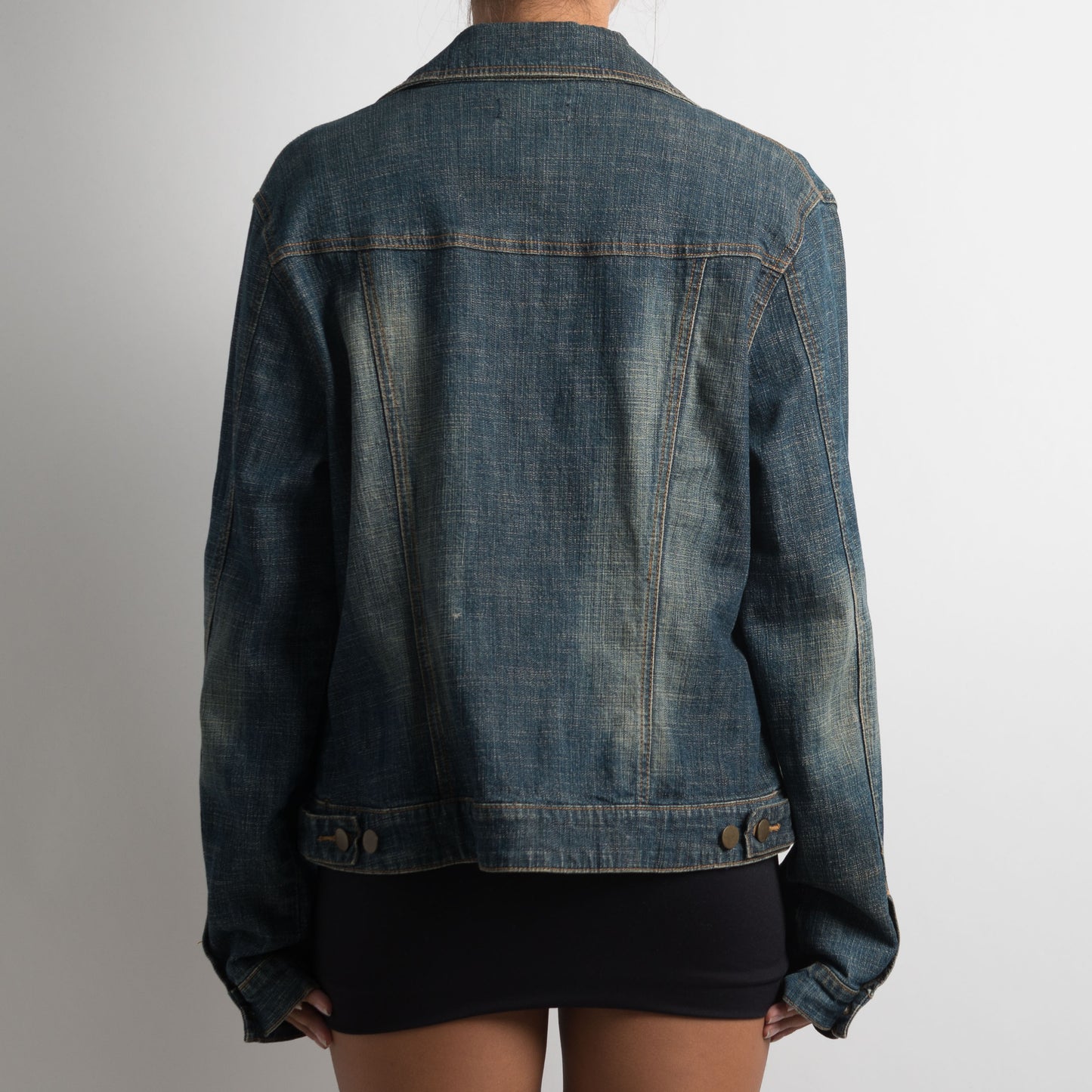 ZIP FRONT DENIM JACKET