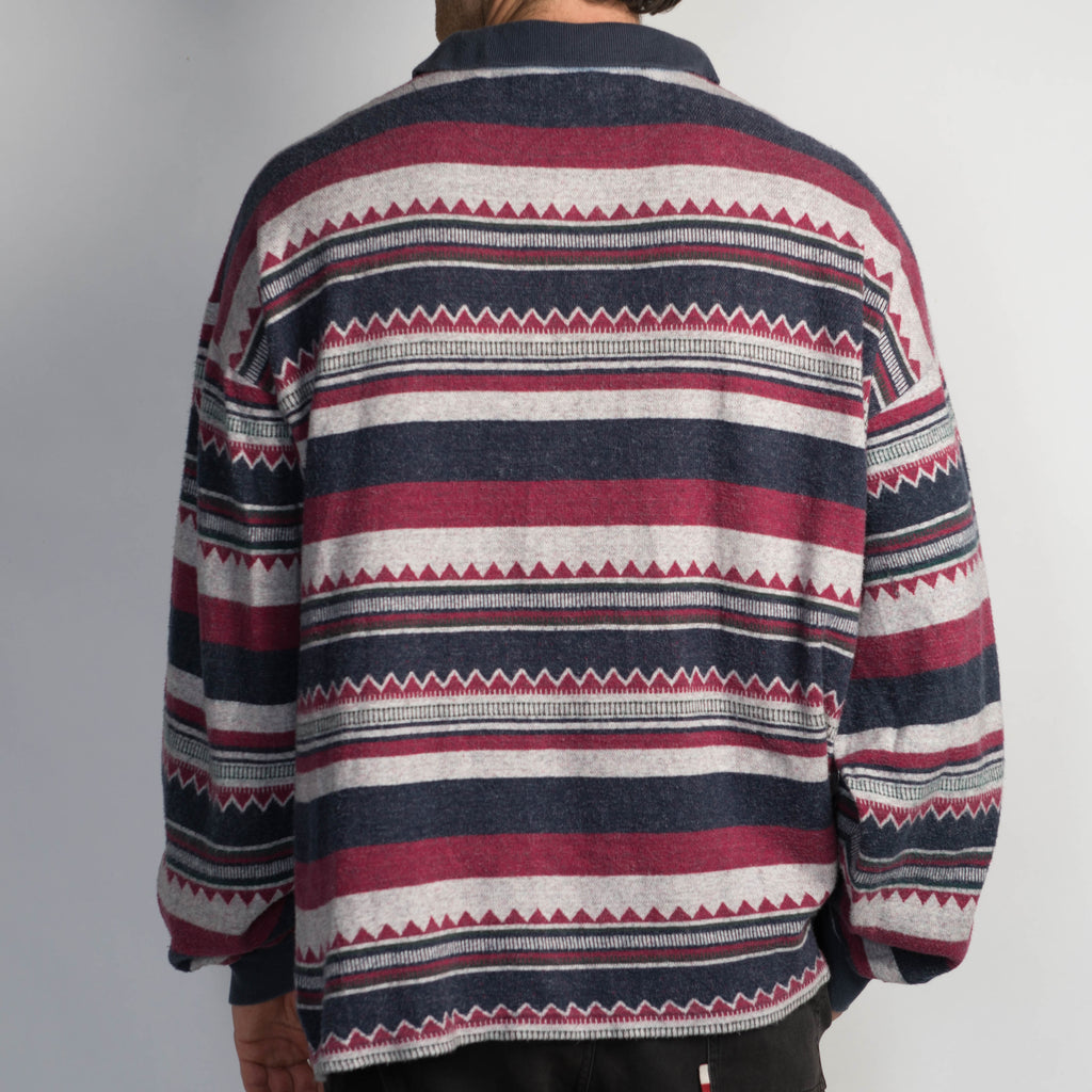 AZTEC PATTERN POLO SHIRT