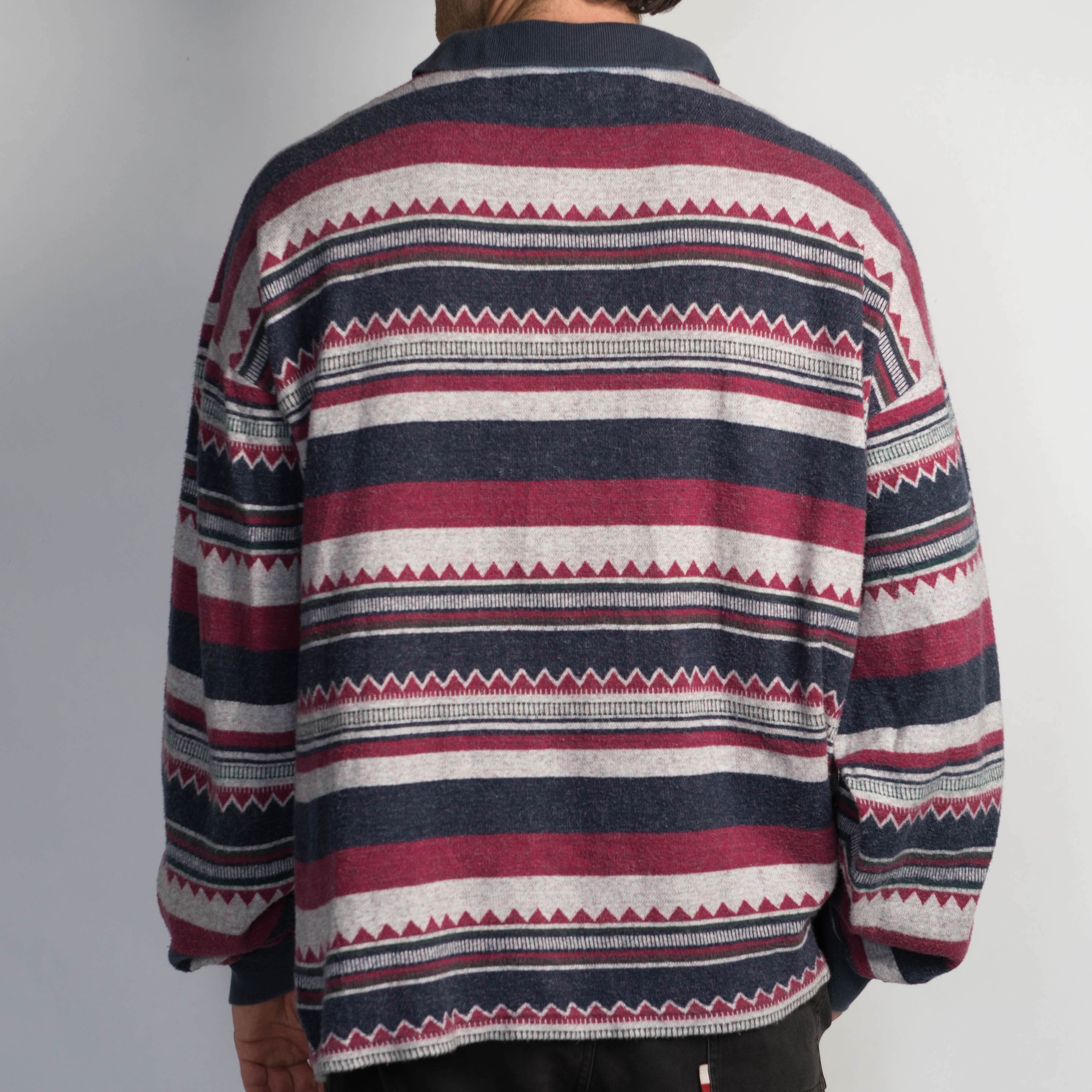 AZTEC PATTERN POLO SHIRT