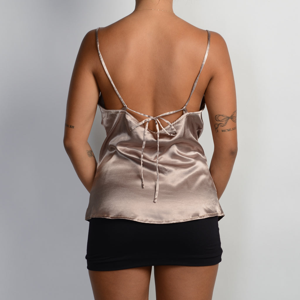 SATIN COWL NECK CAMISOLE