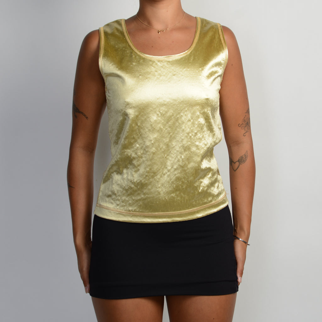 GOLD STRETCH TANK TOP