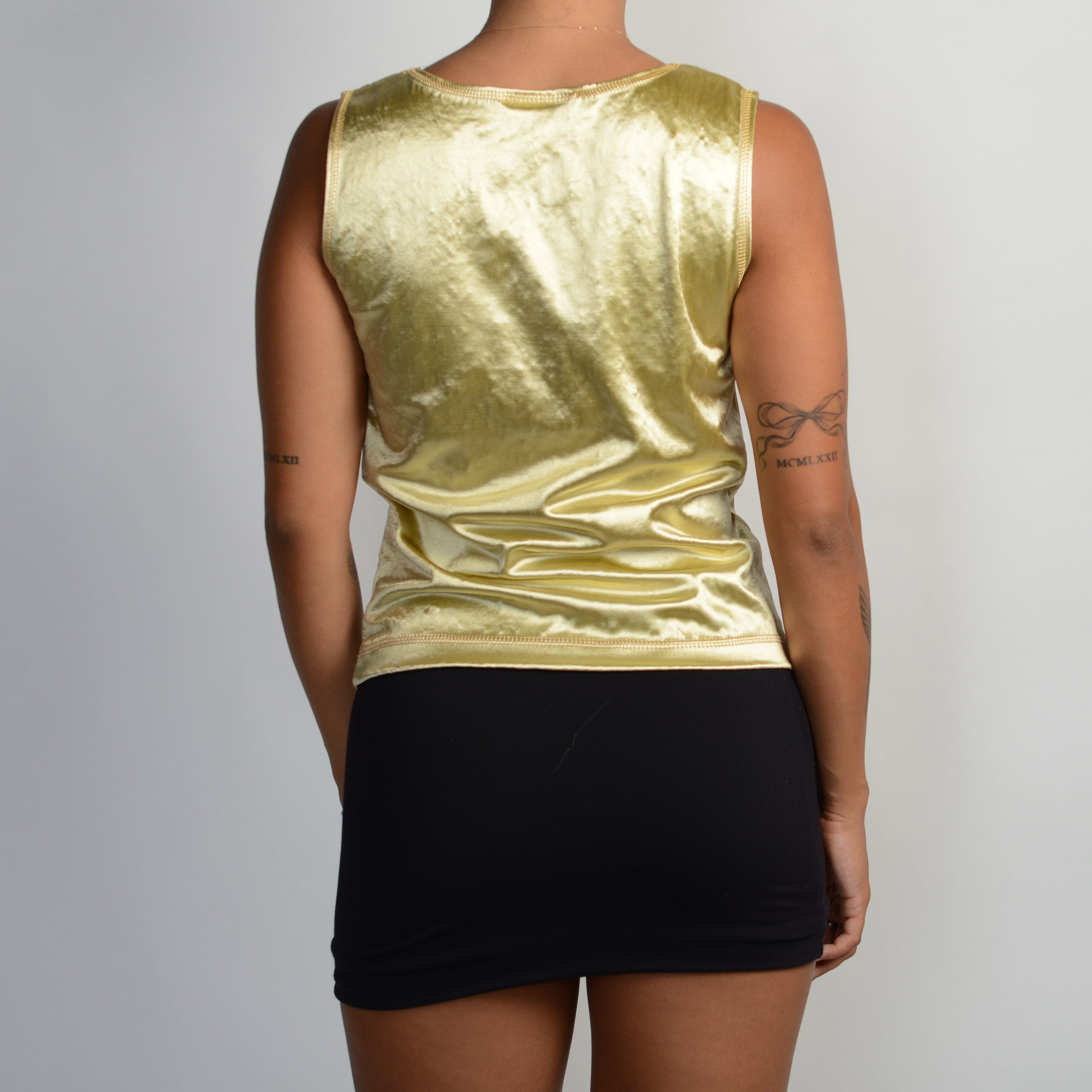 GOLD STRETCH TANK TOP