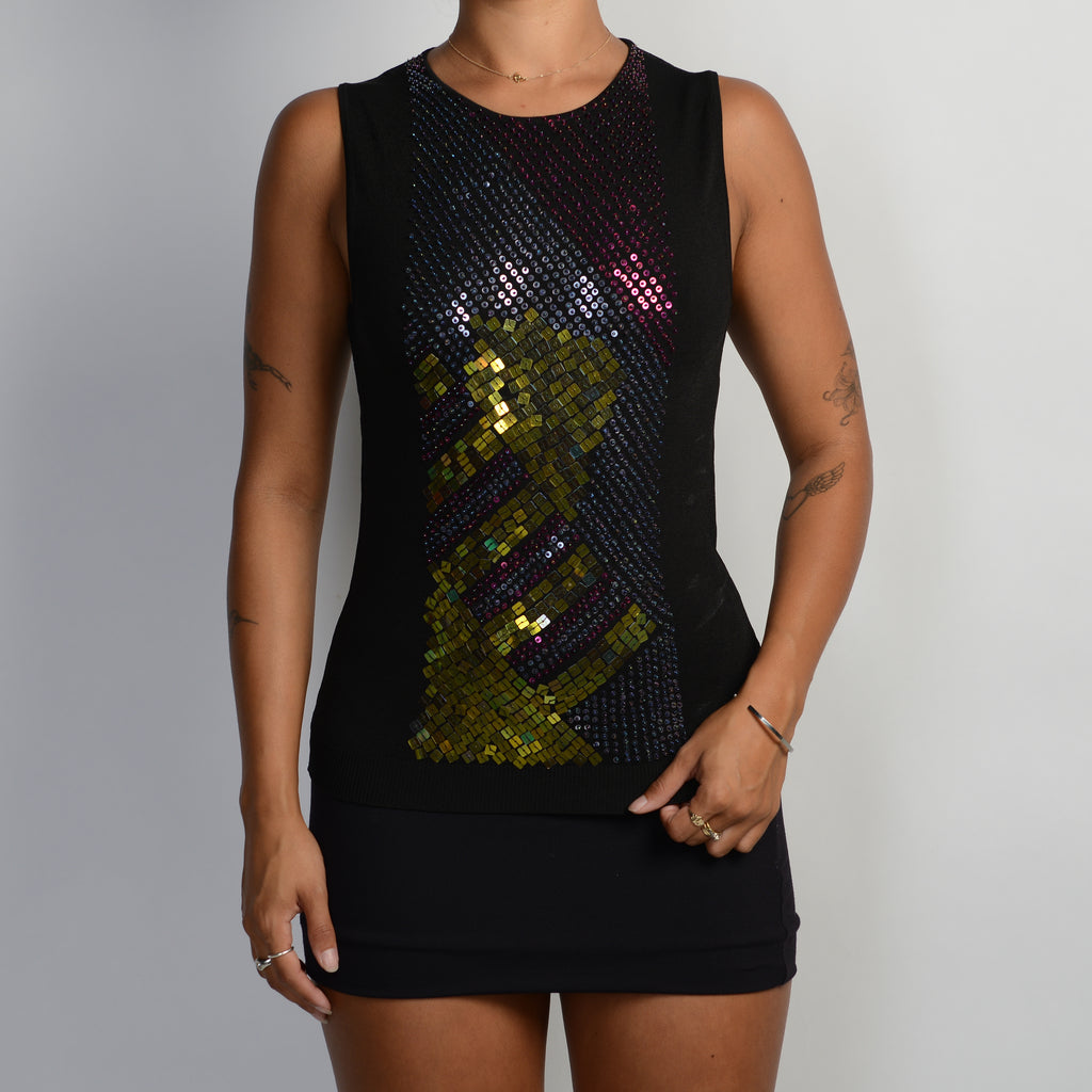 SEQUIN KNIT TOP