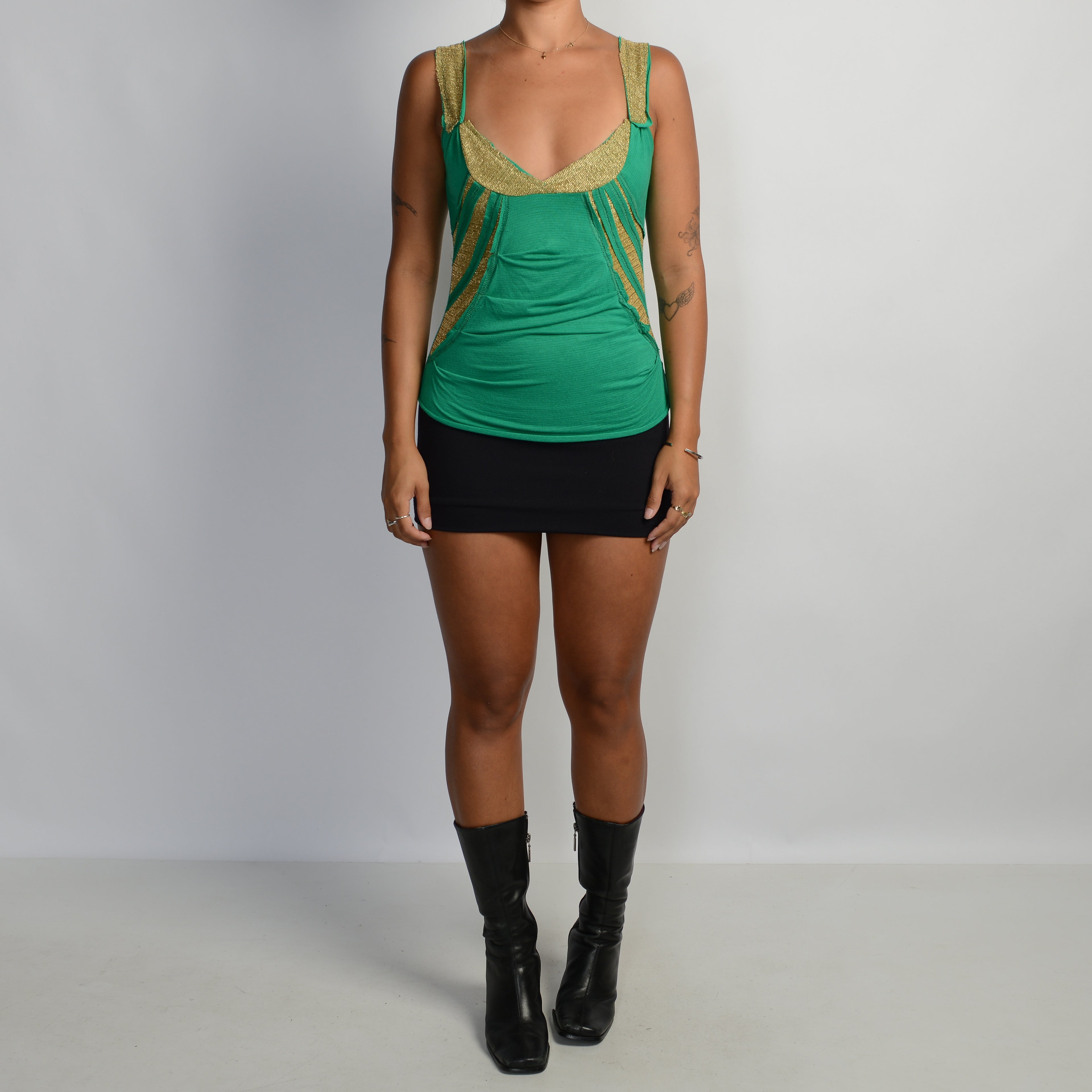 GREEN 2 PIECE TOP SET