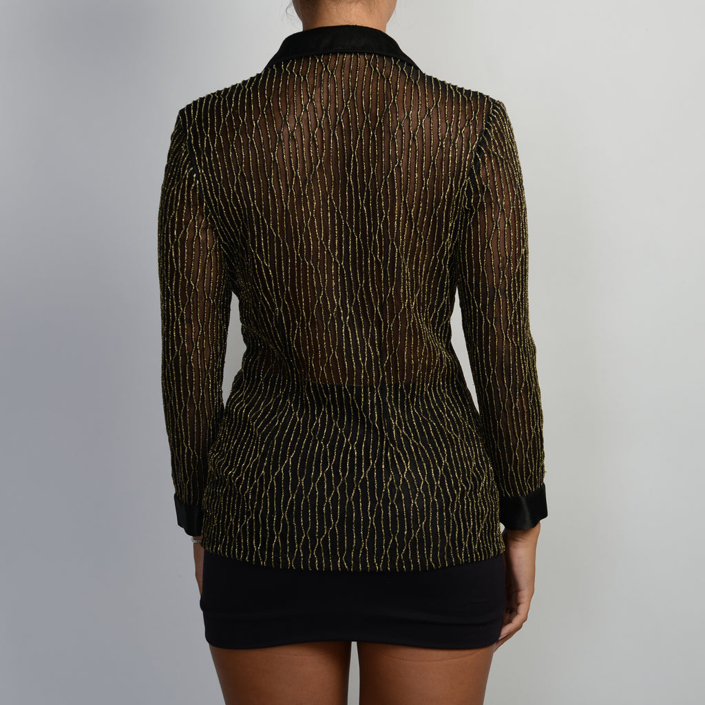 GOLD SHEER BLOUSE