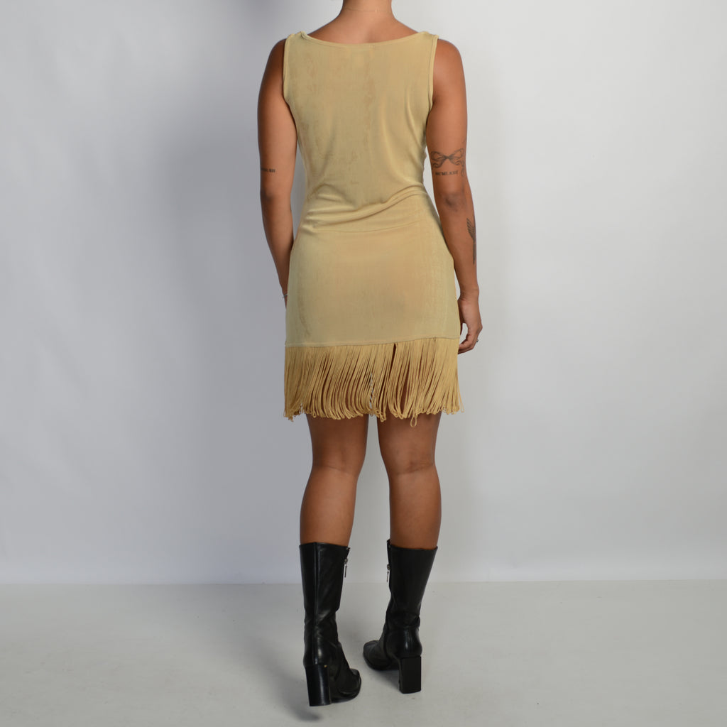 YELLOW TASSLE DRESS