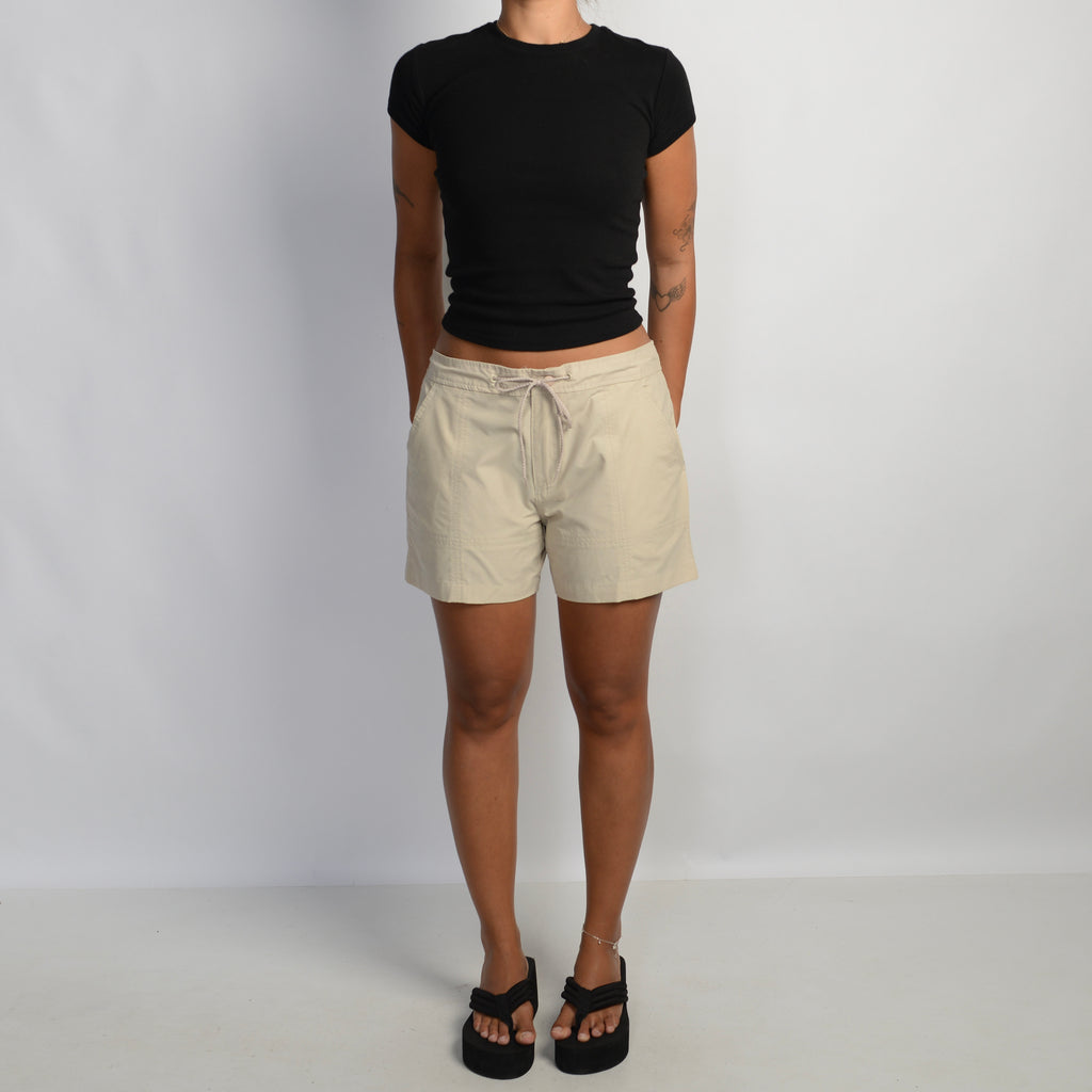 BEIGE NYLON SHORTS