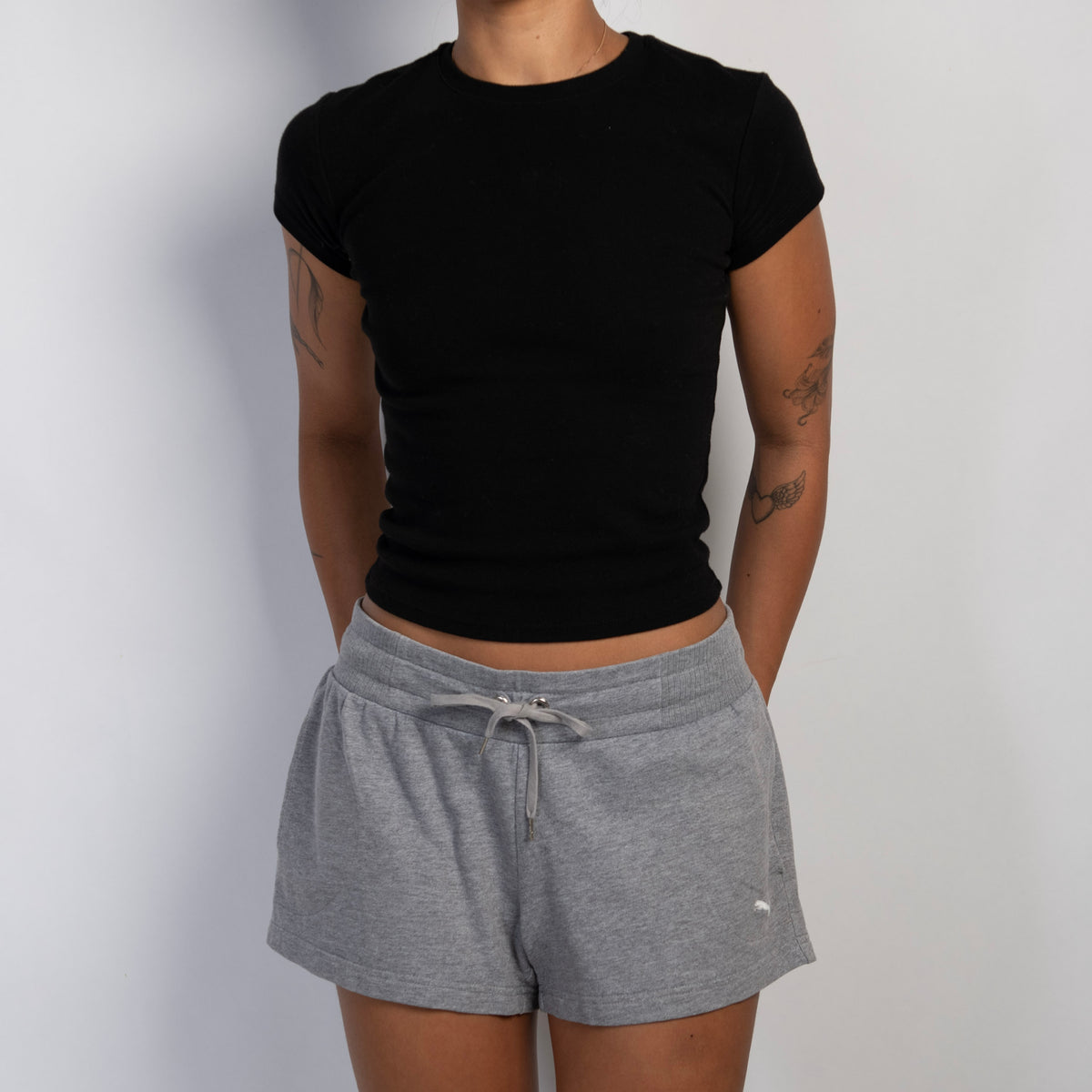 GREY LOUNGE SHORTS