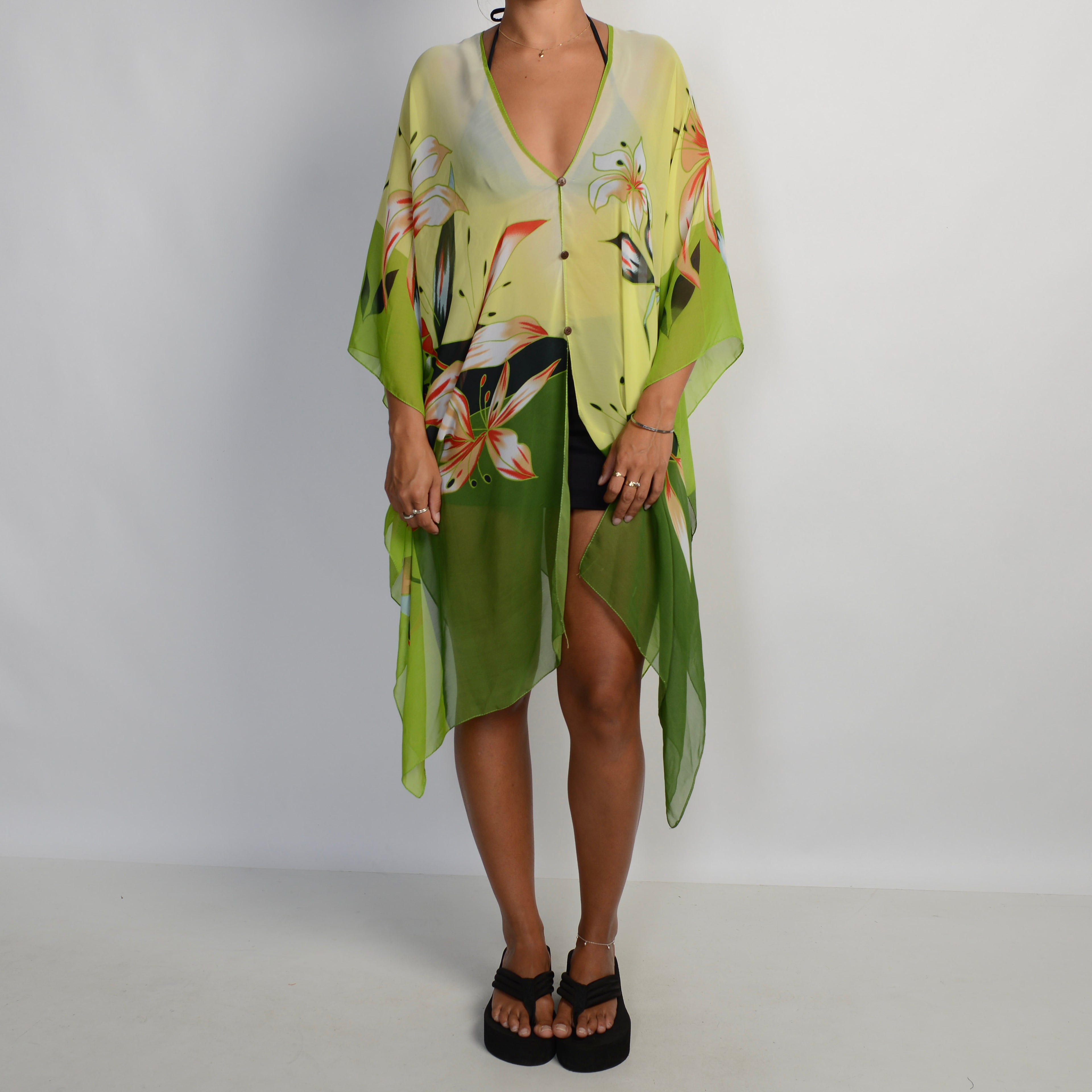 GREEN MULTI WEAR SCARF