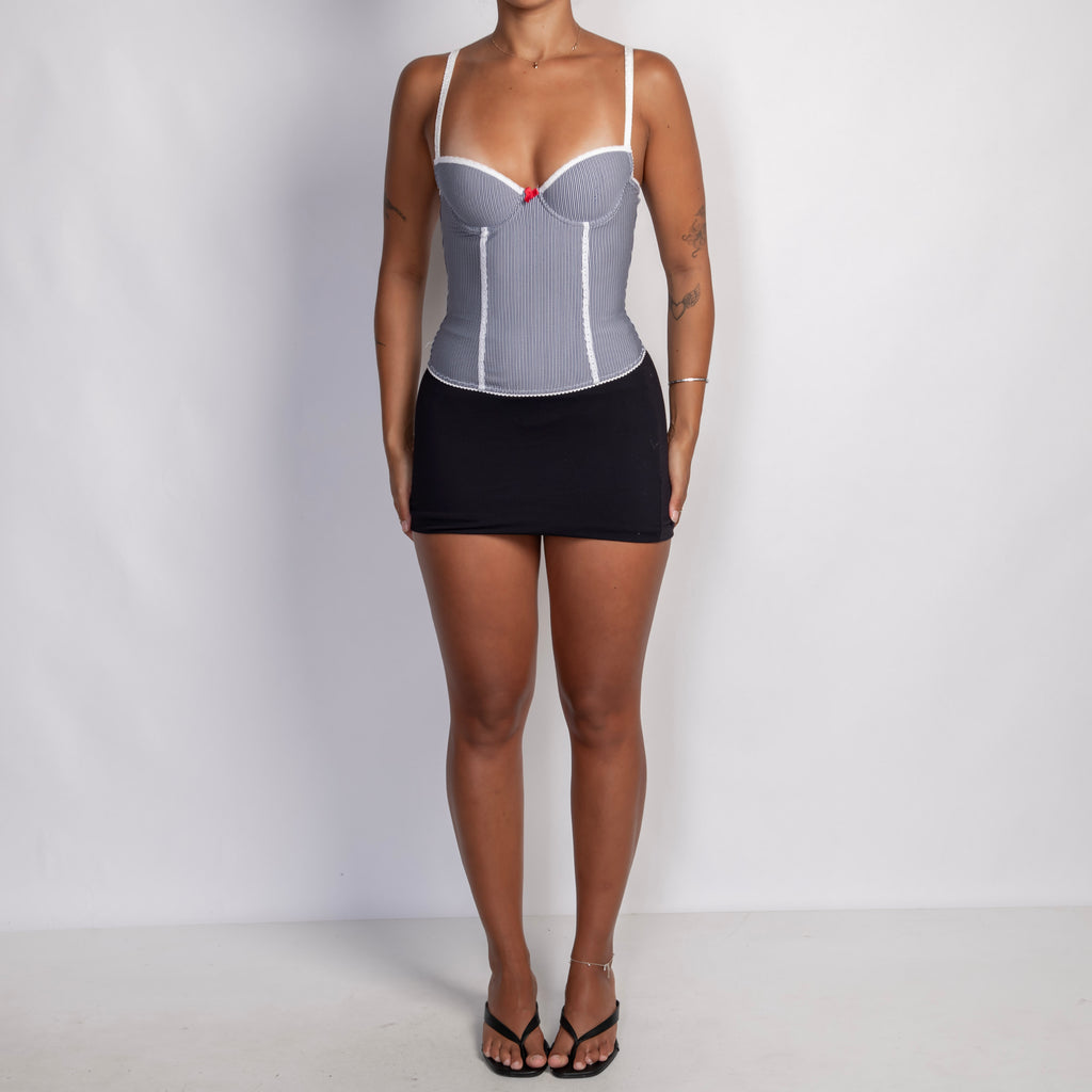 NAVY STRIPE BUSTIER