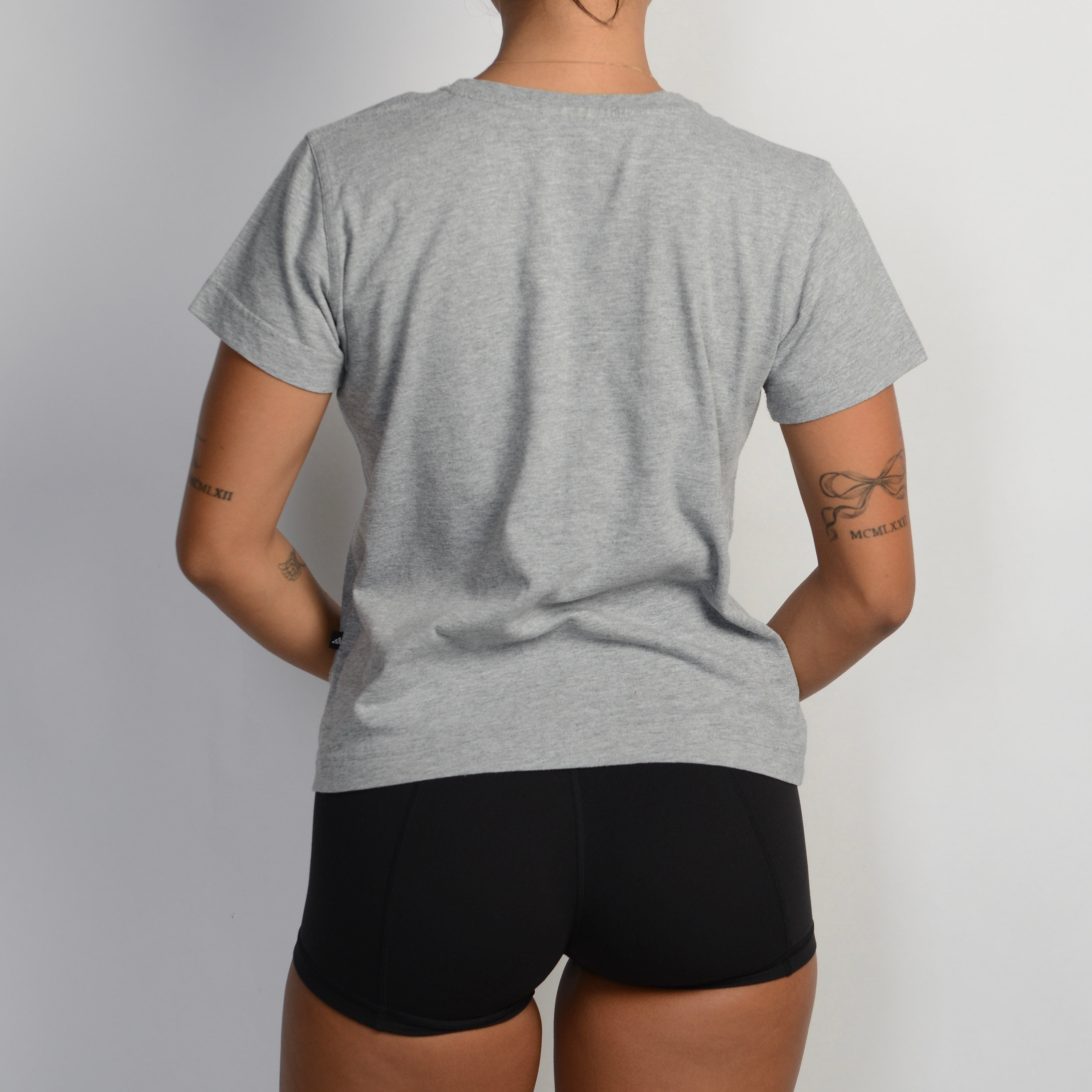 GREY COTTON TEE