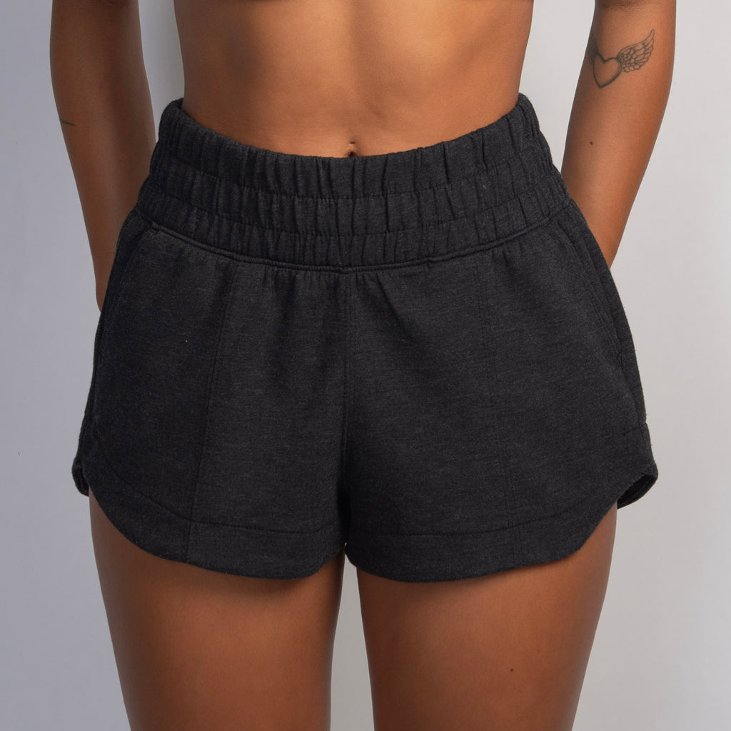 CHARCOAL MARLE SHORTS